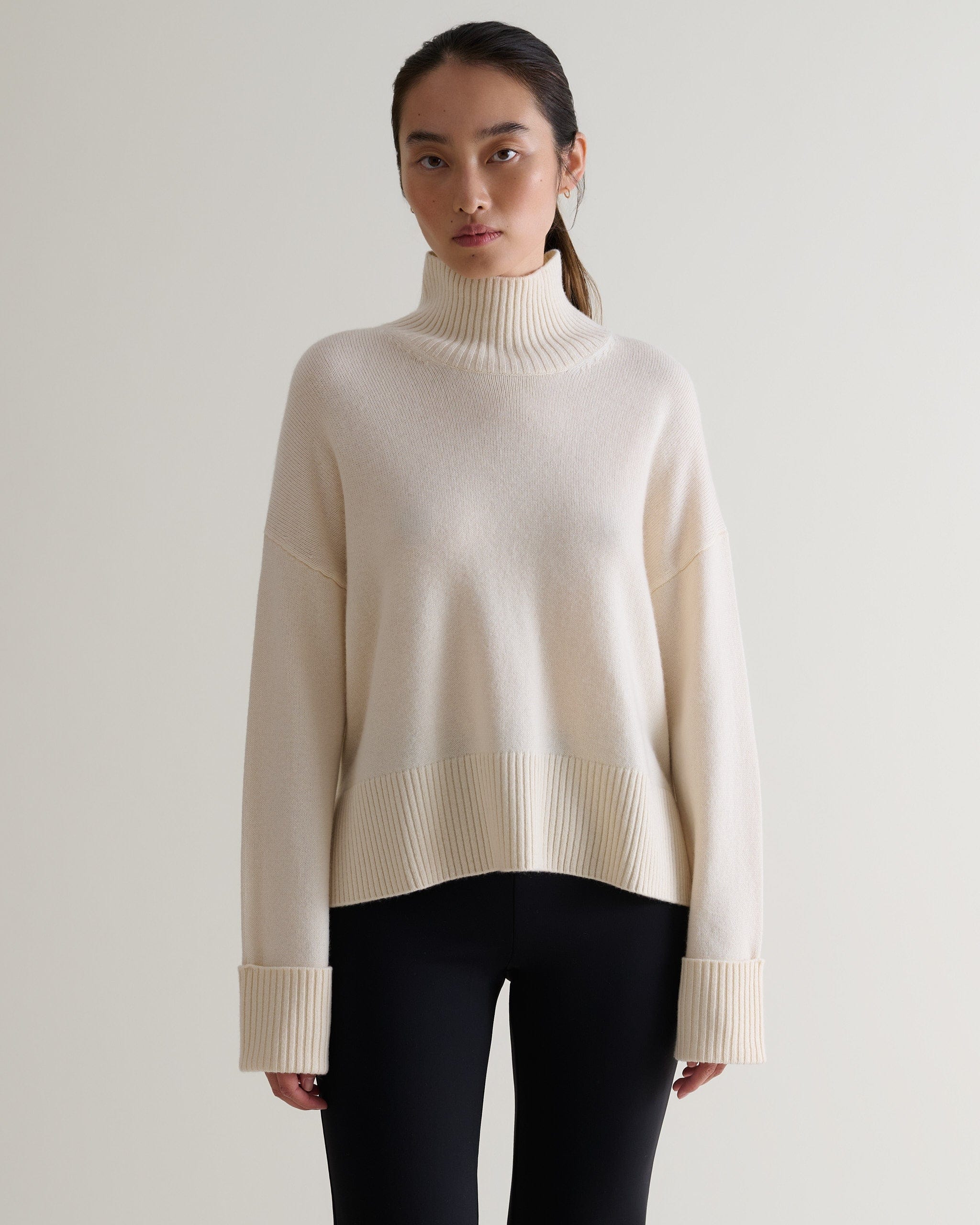 Women's Cashmere Merino High Neck Jumper