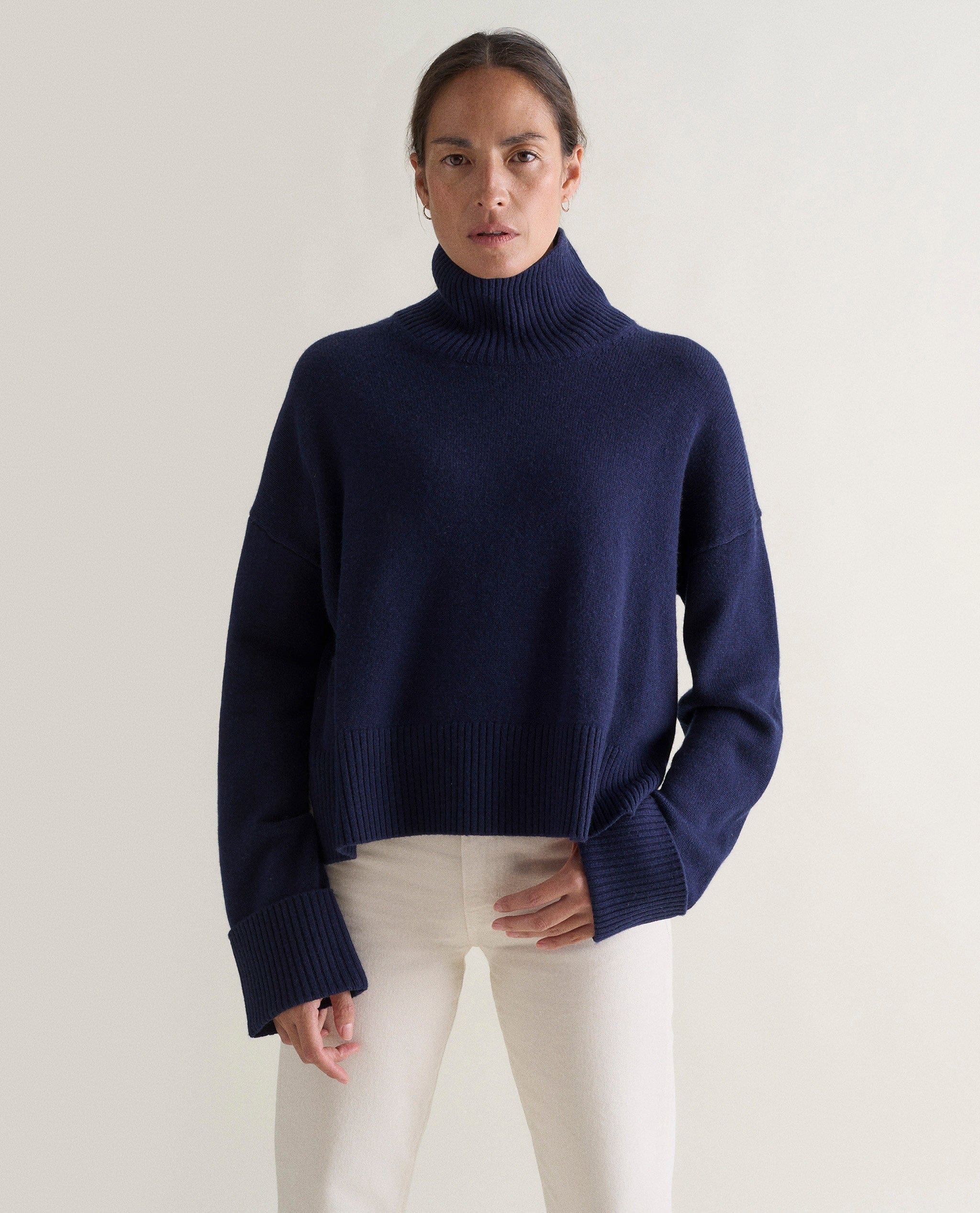 Women's Cashmere Merino High Neck Jumper