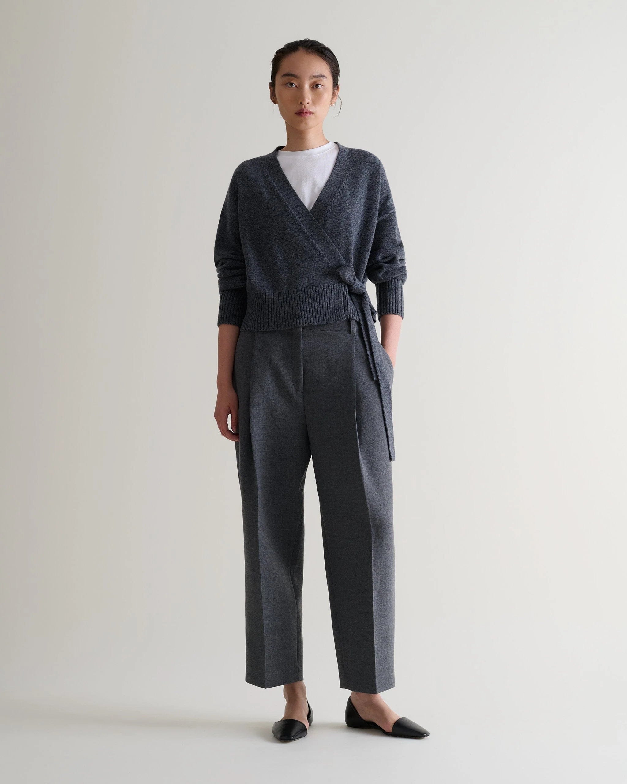 Women's Cashmere Merino Wrap Jumper