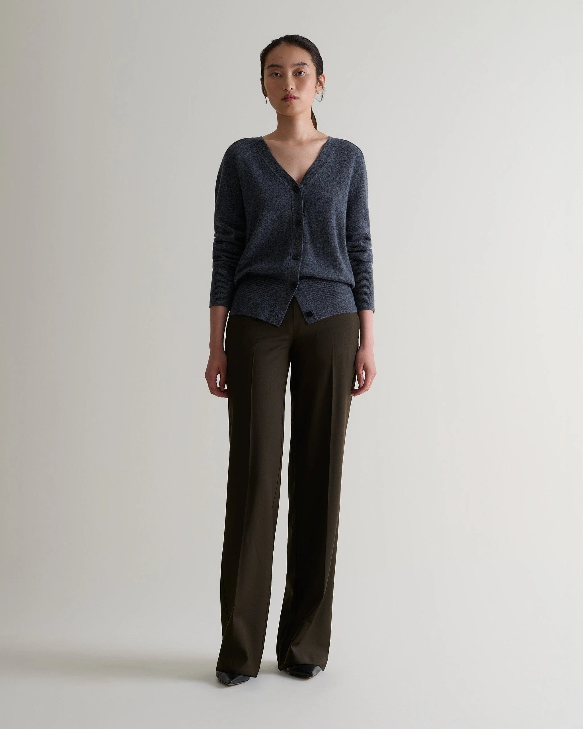 Women's Finest Cashmere Blouson Cardigan