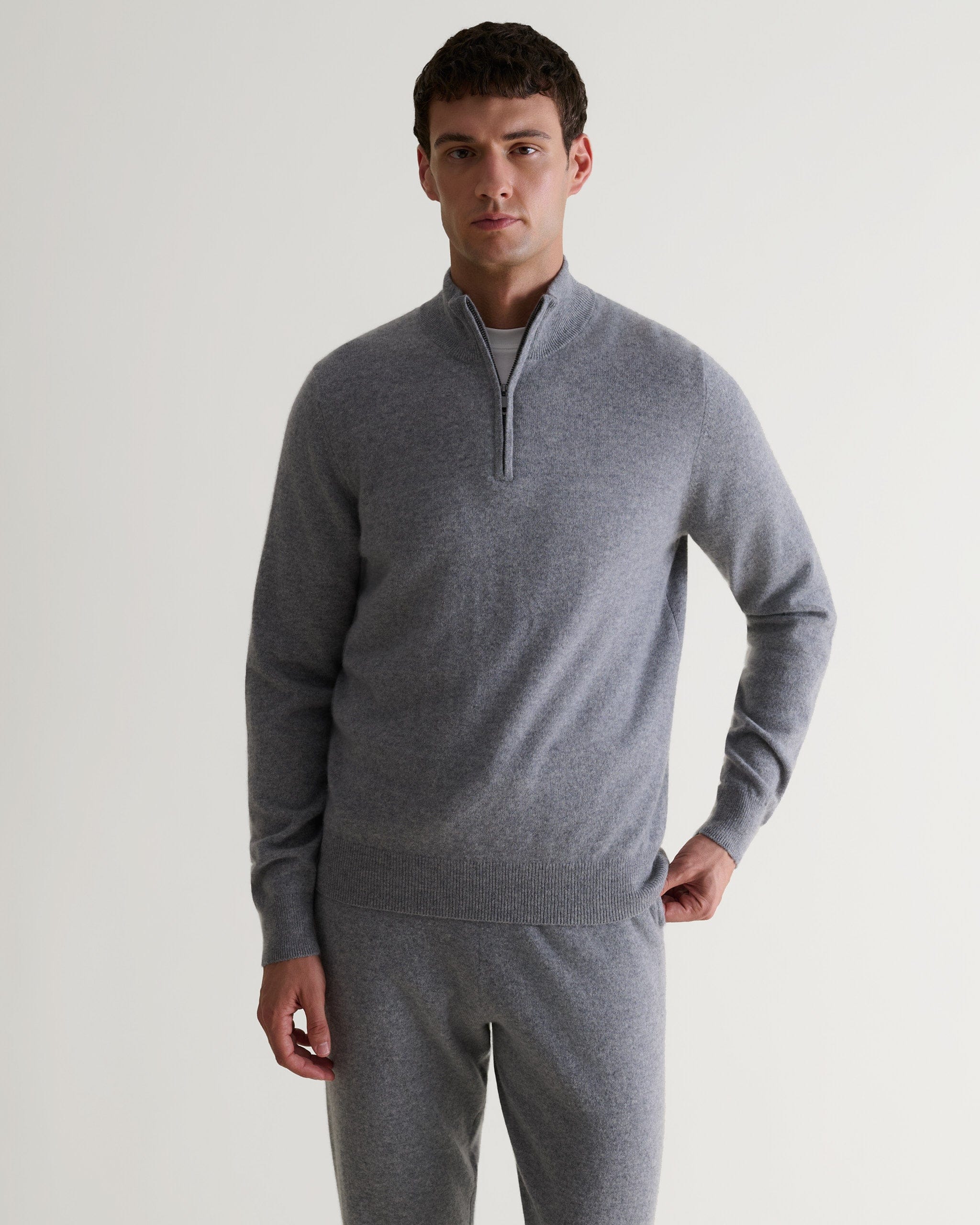 Men's Finest Cashmere 1/4 Zip Jumper