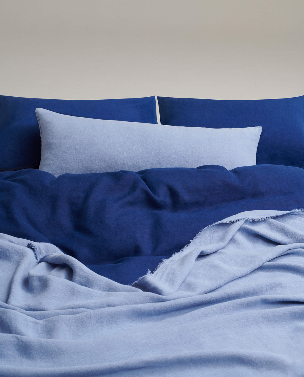 Washed European Linen Lumbar Pillow Cover