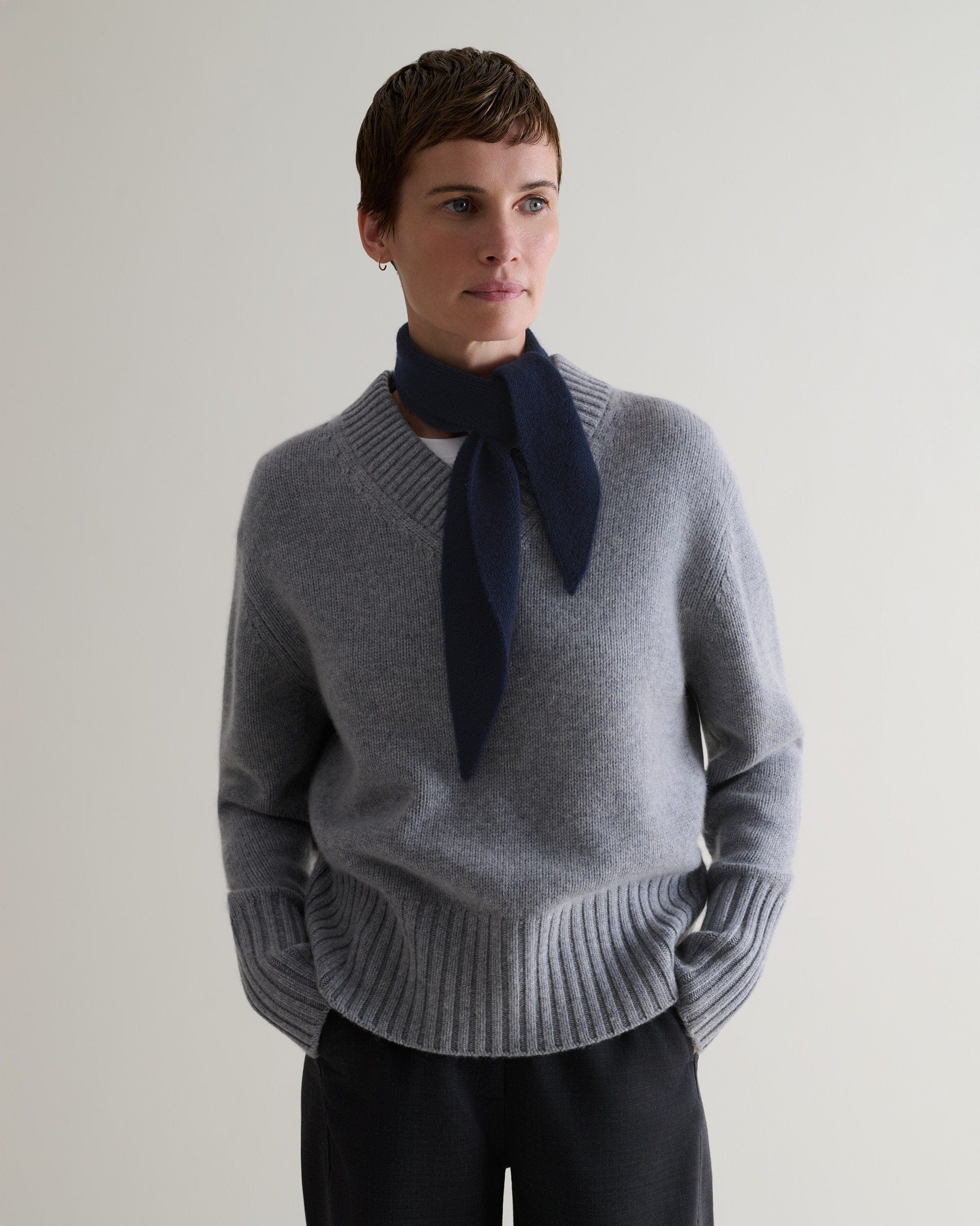 Finest Cashmere Ribbed Micro Bandana