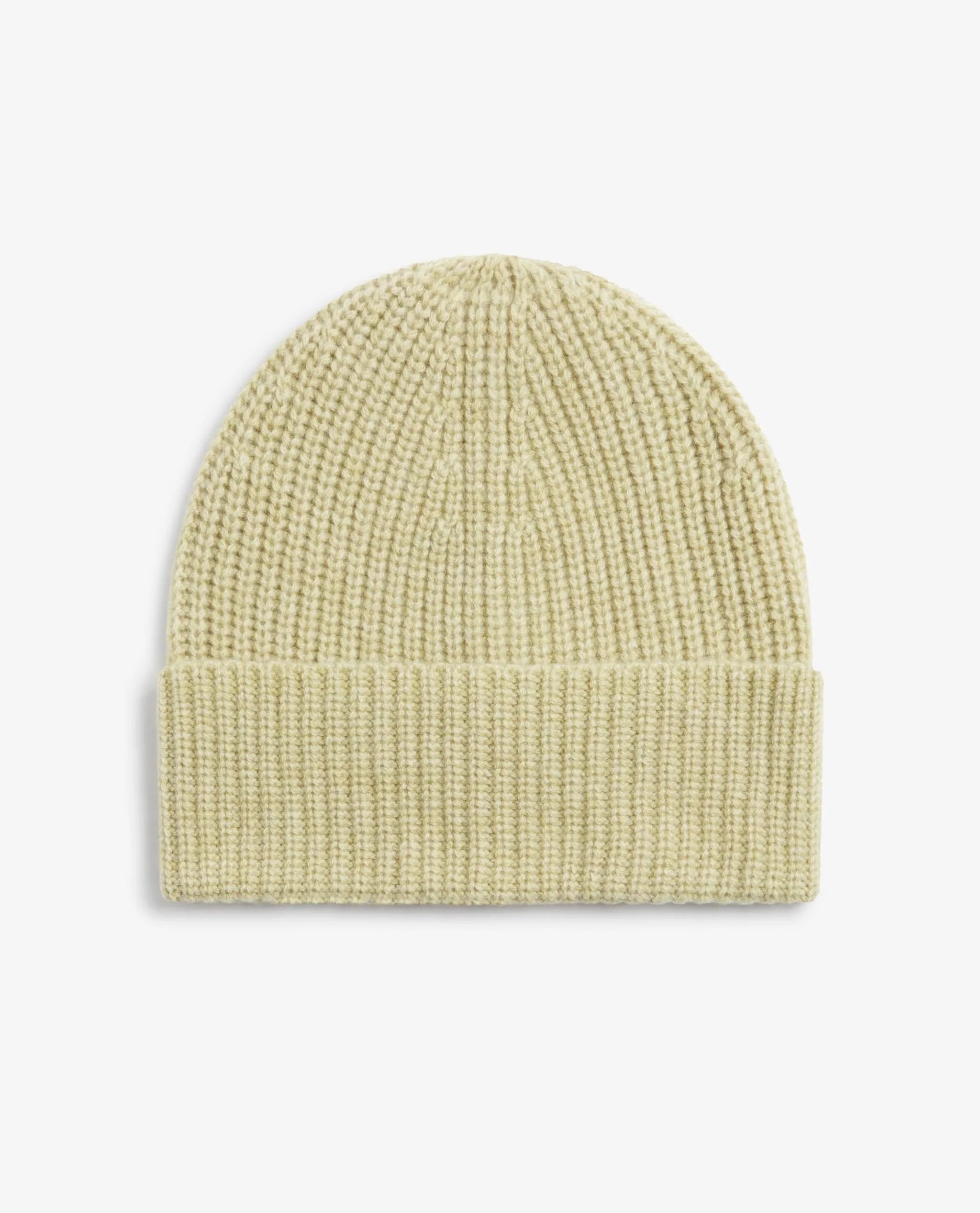 Men's Cashmere Merino Ribbed Knit Beanie