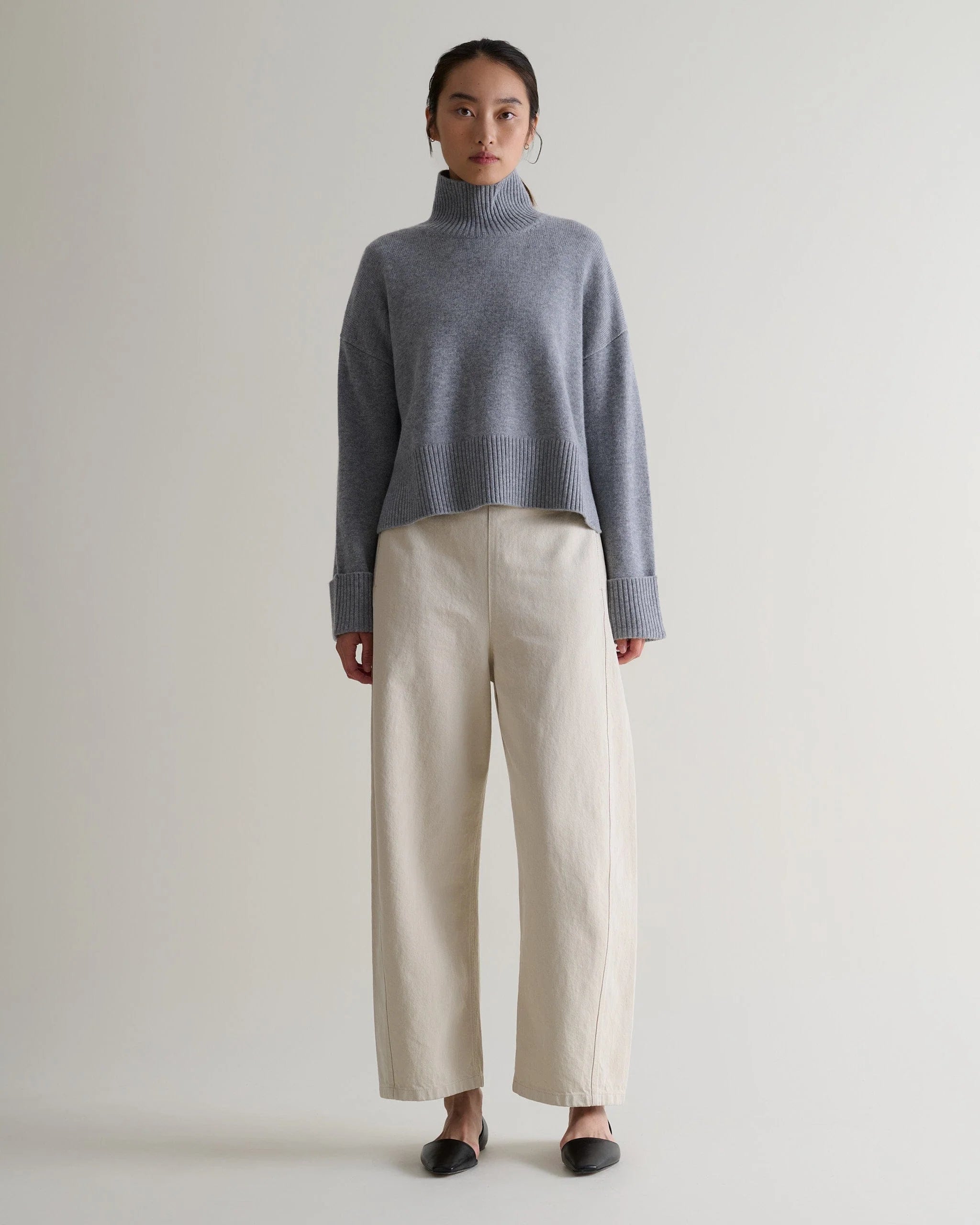 Women's Cashmere Merino High Neck Jumper