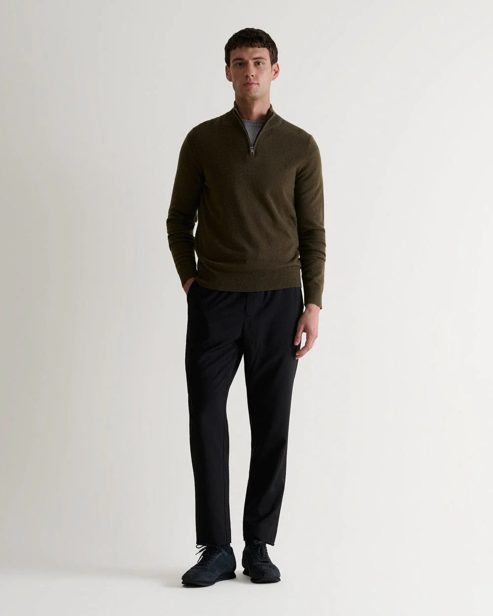 Men's Finest Cashmere 1/4 Zip Jumper