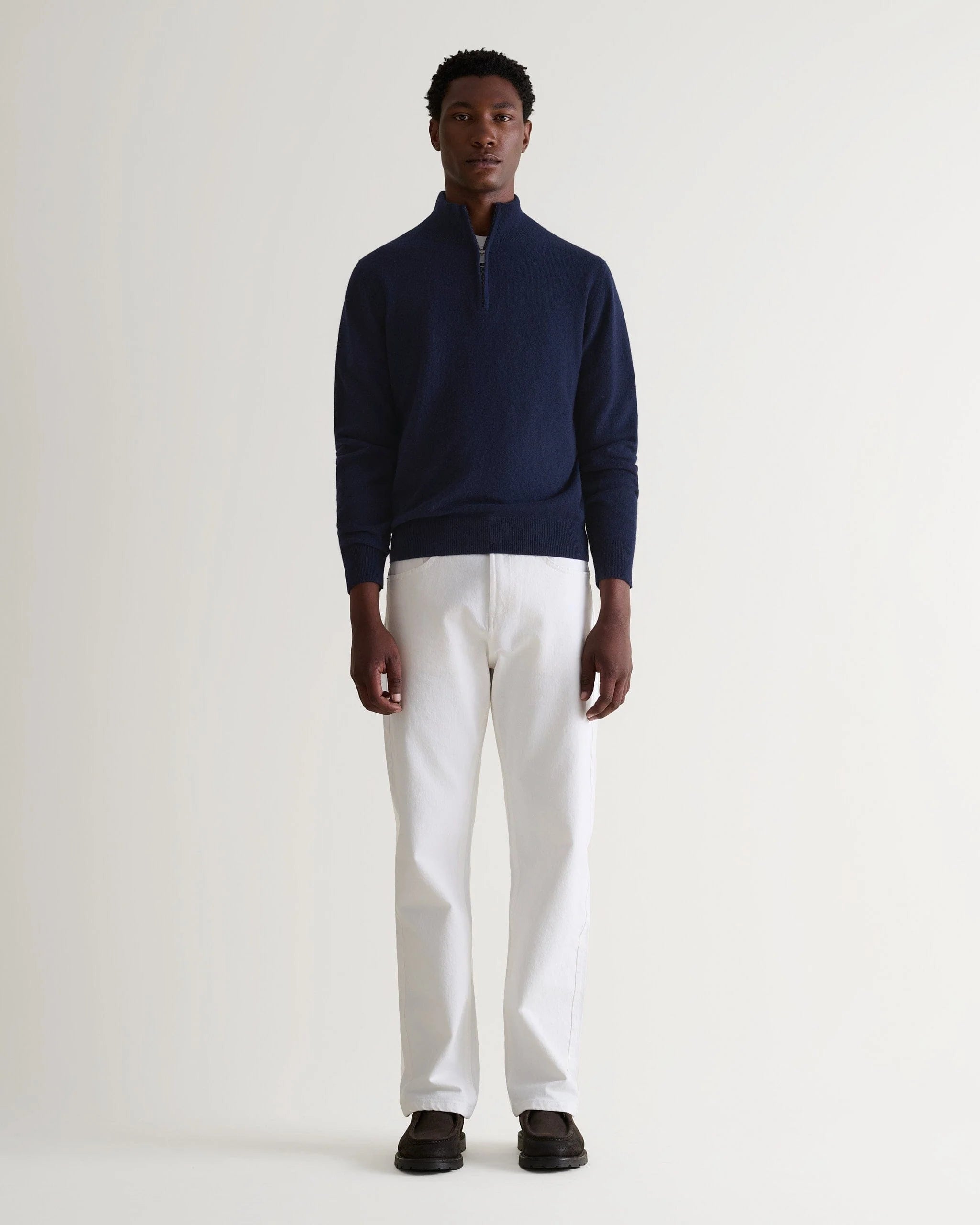 Men's Finest Cashmere 1/4 Zip Jumper