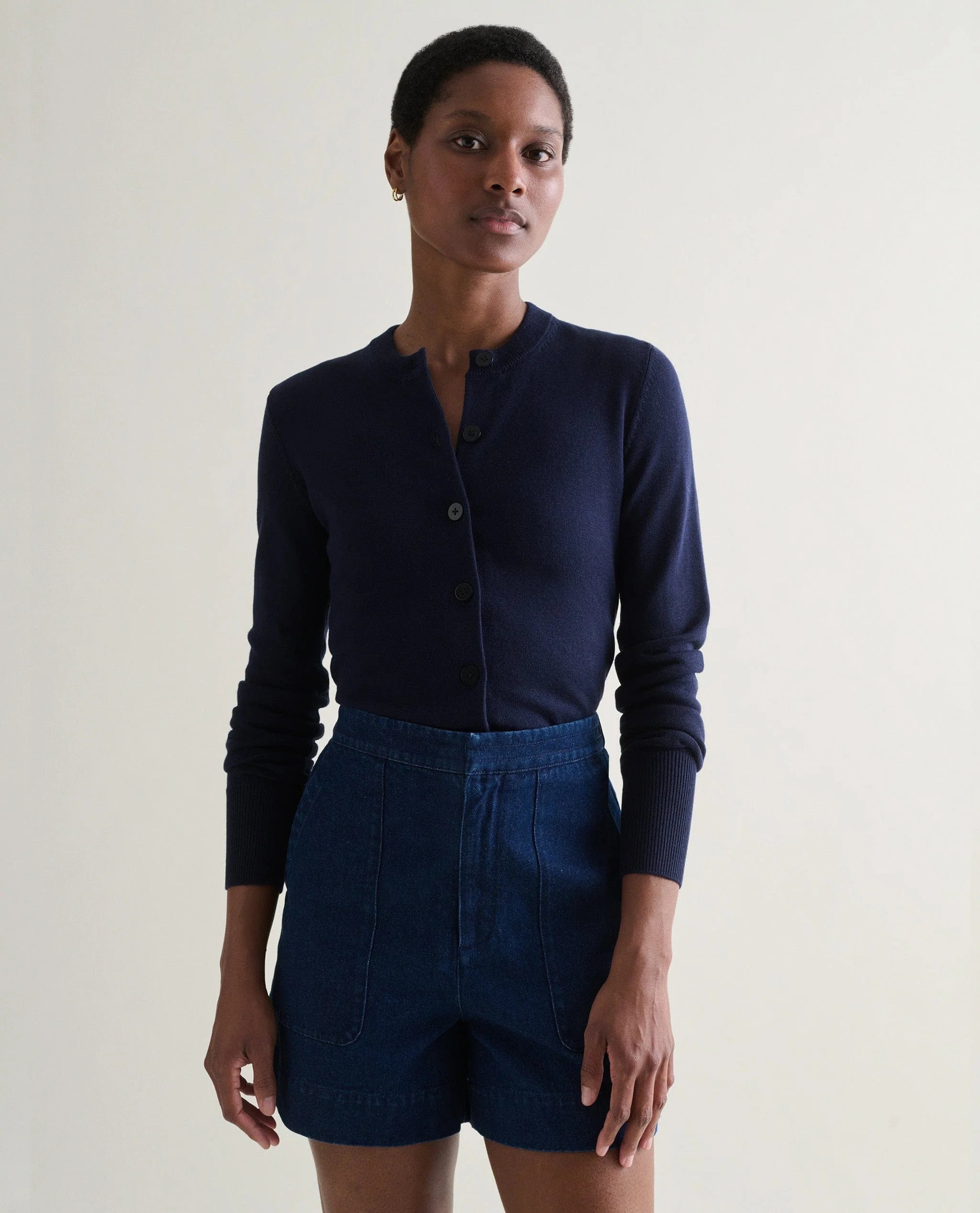 Women's Silk-Cotton Cardigan