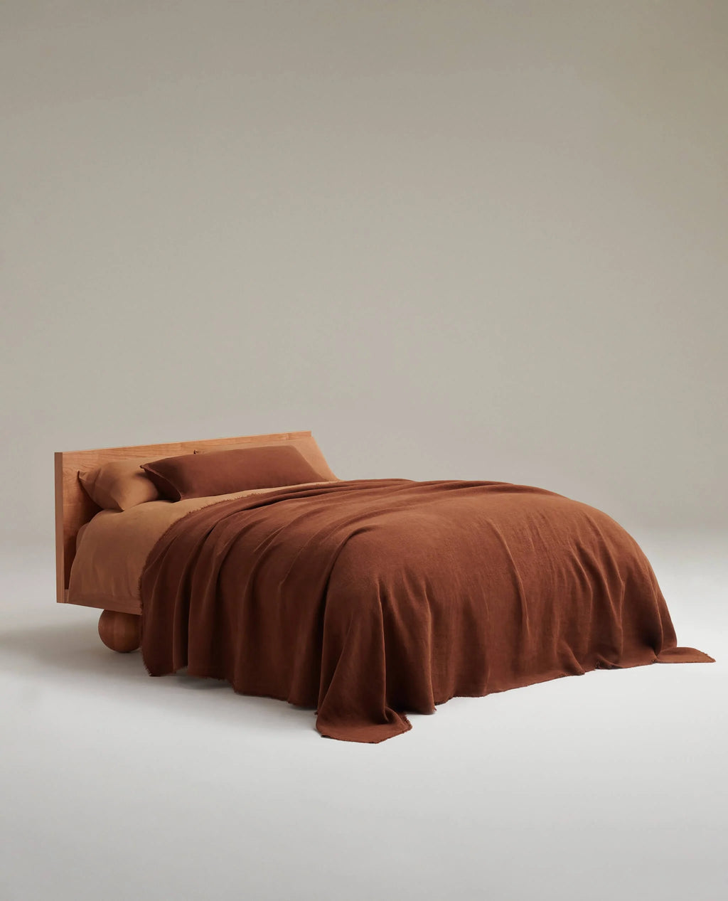 Washed European Linen Throw Blanket