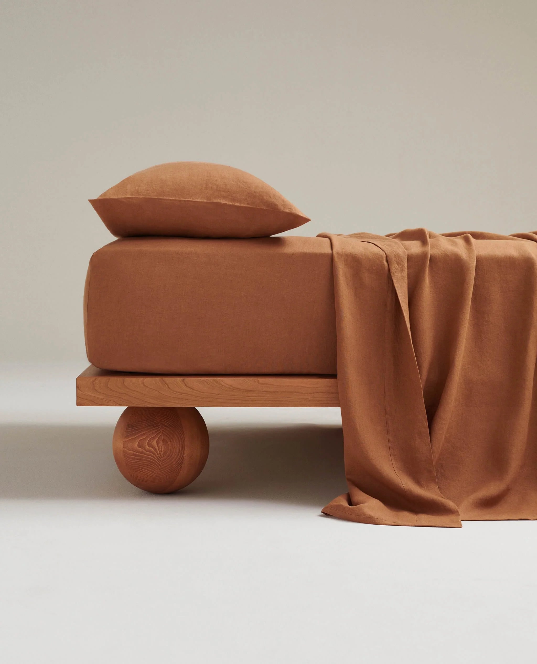 Washed European Linen Flat Sheet