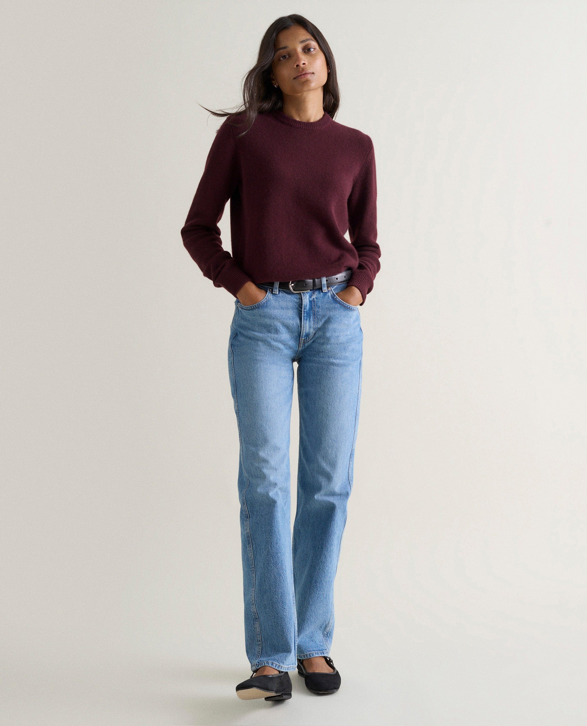 Women's Finest Cashmere Mid-Weight Crew Neck Jumper