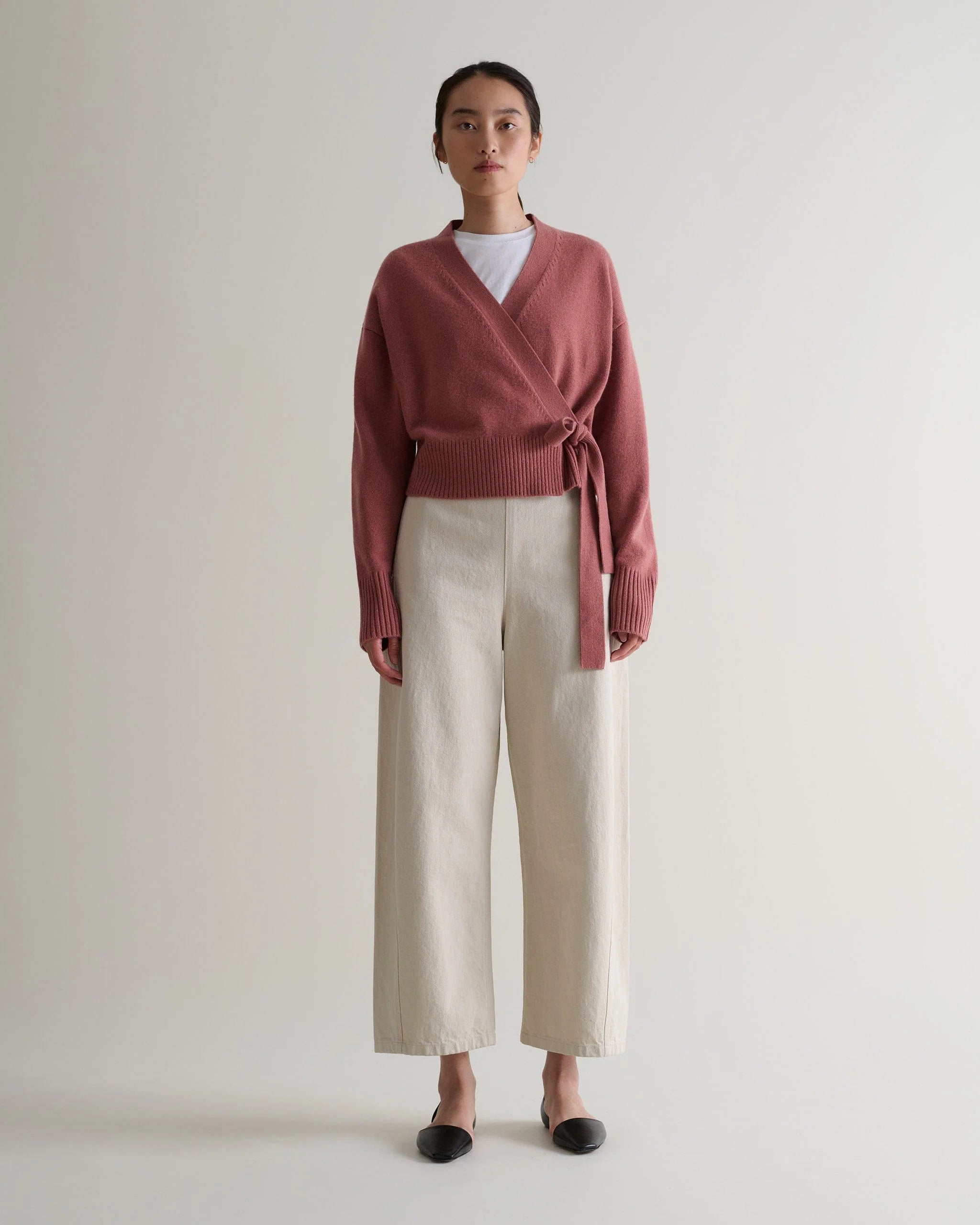 Women's Cashmere Merino Wrap Jumper