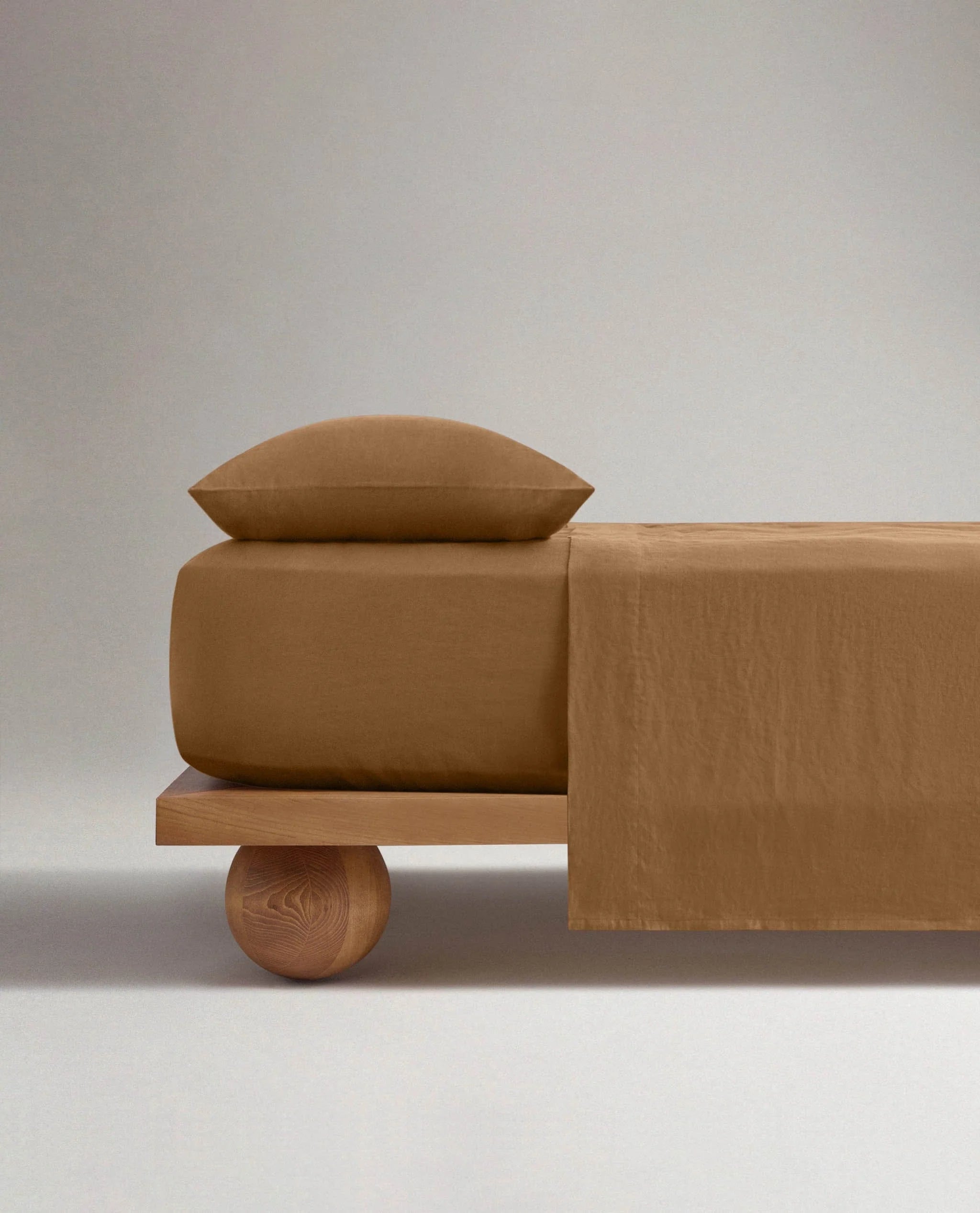 Washed European Linen Fitted Sheet