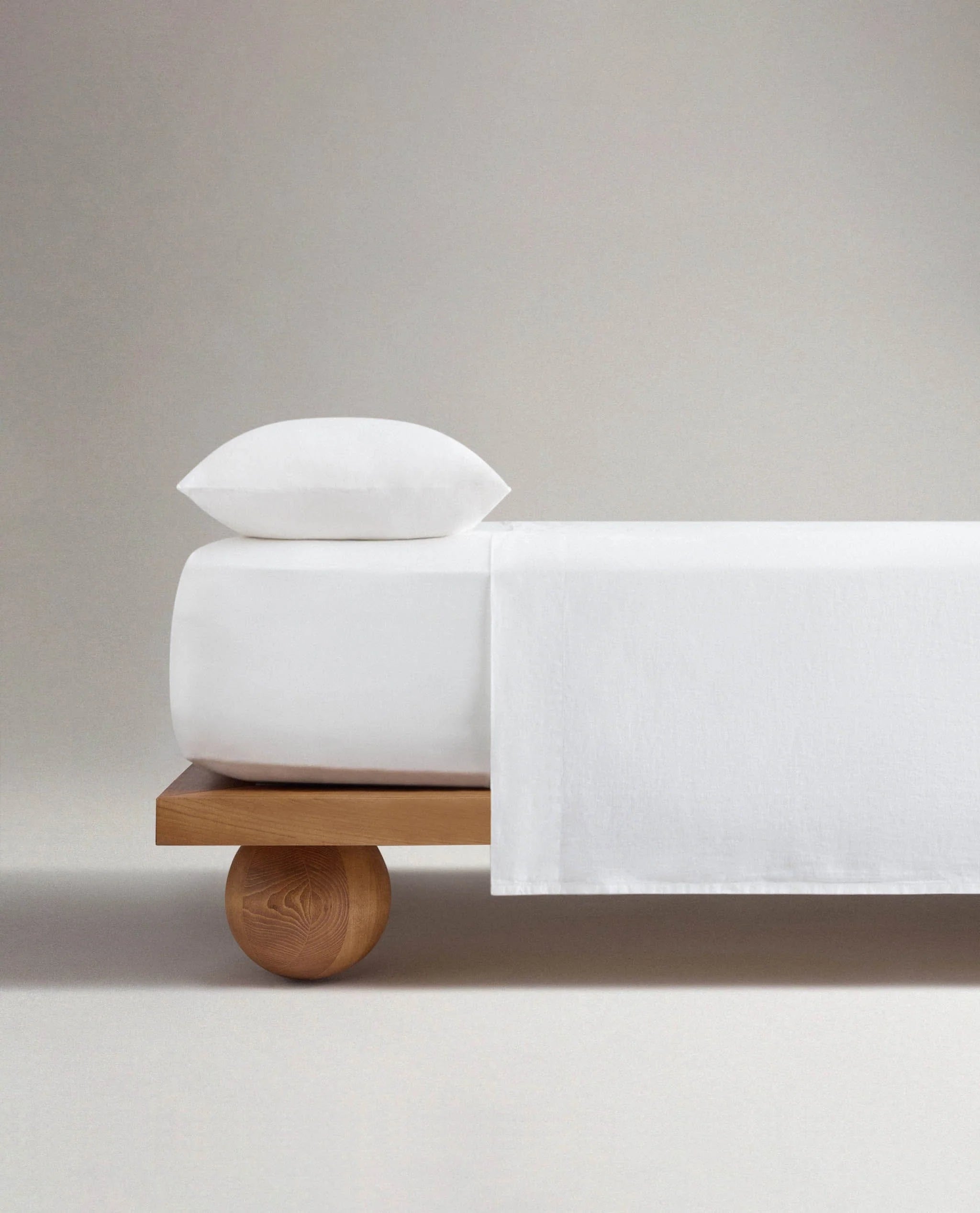 Washed European Linen Fitted Sheet