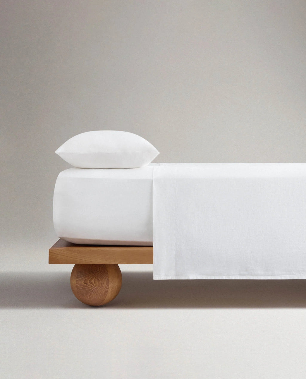 Washed European Linen Fitted Sheet