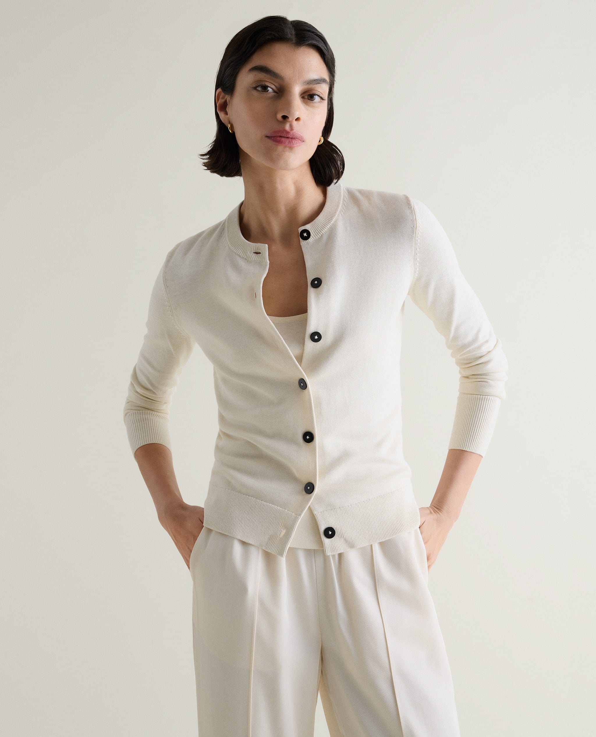 Women's Silk-Cotton Cardigan