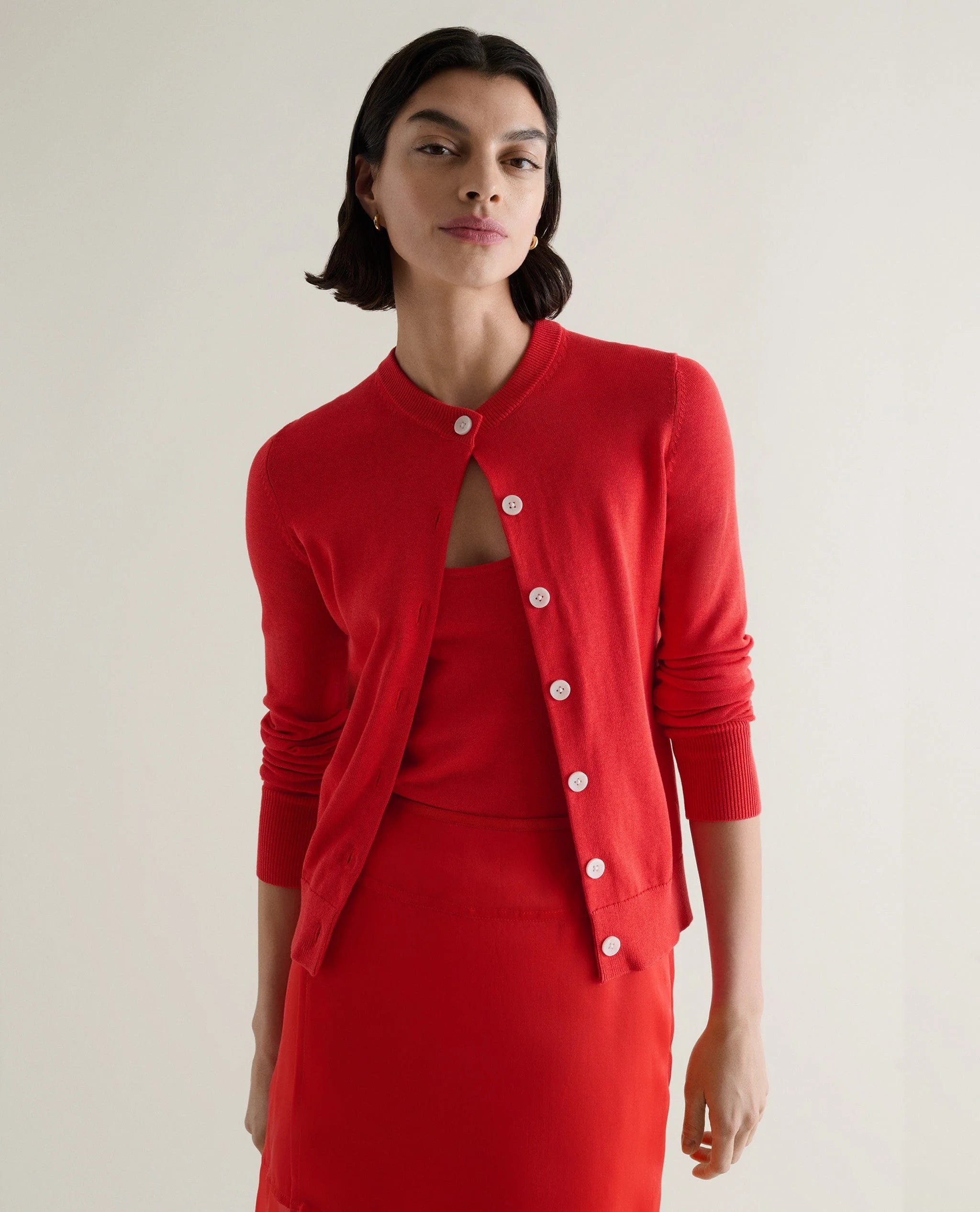 Women's Silk-Cotton Cardigan