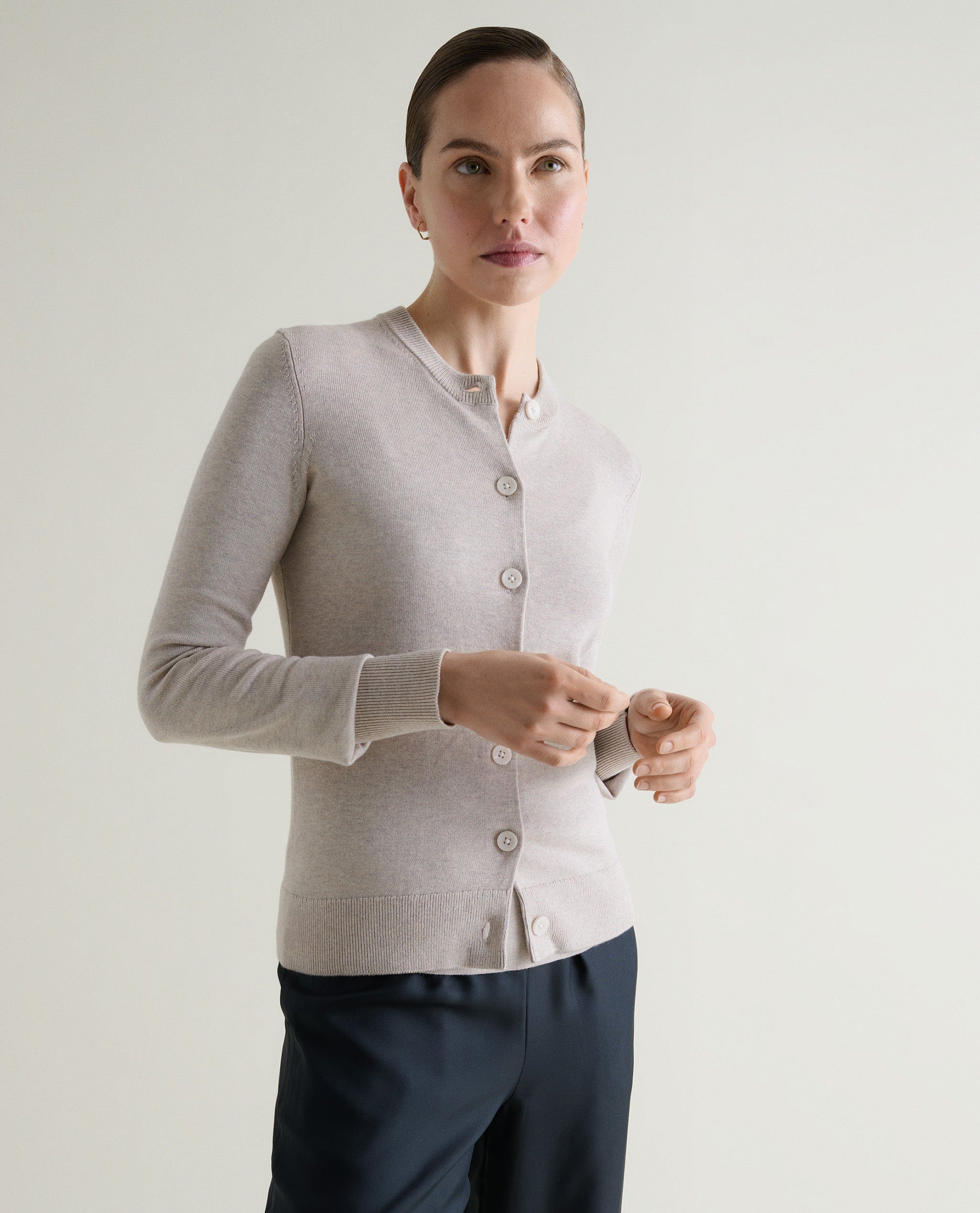 Women's Silk-Cotton Cardigan
