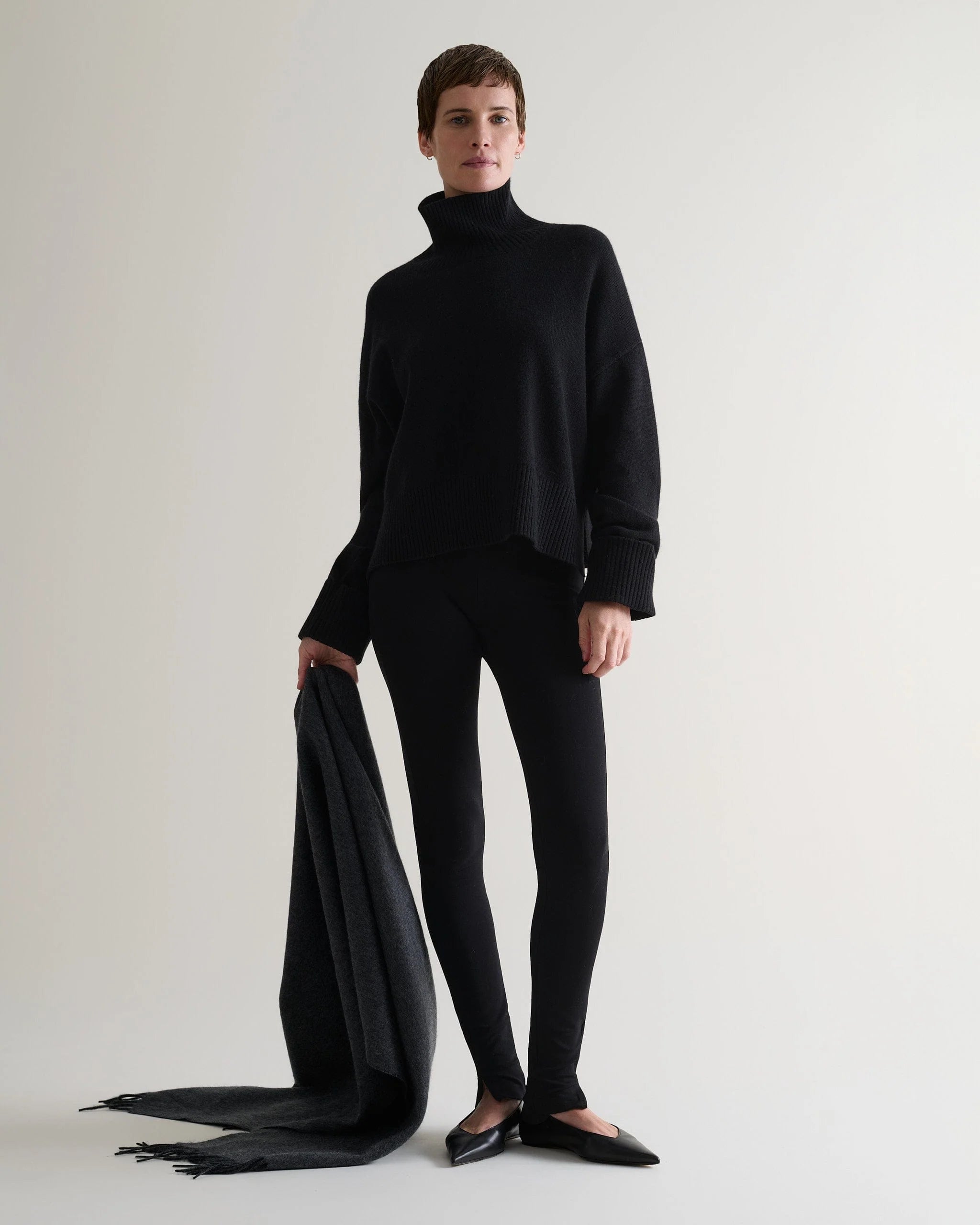 Women's Cashmere Merino High Neck Jumper