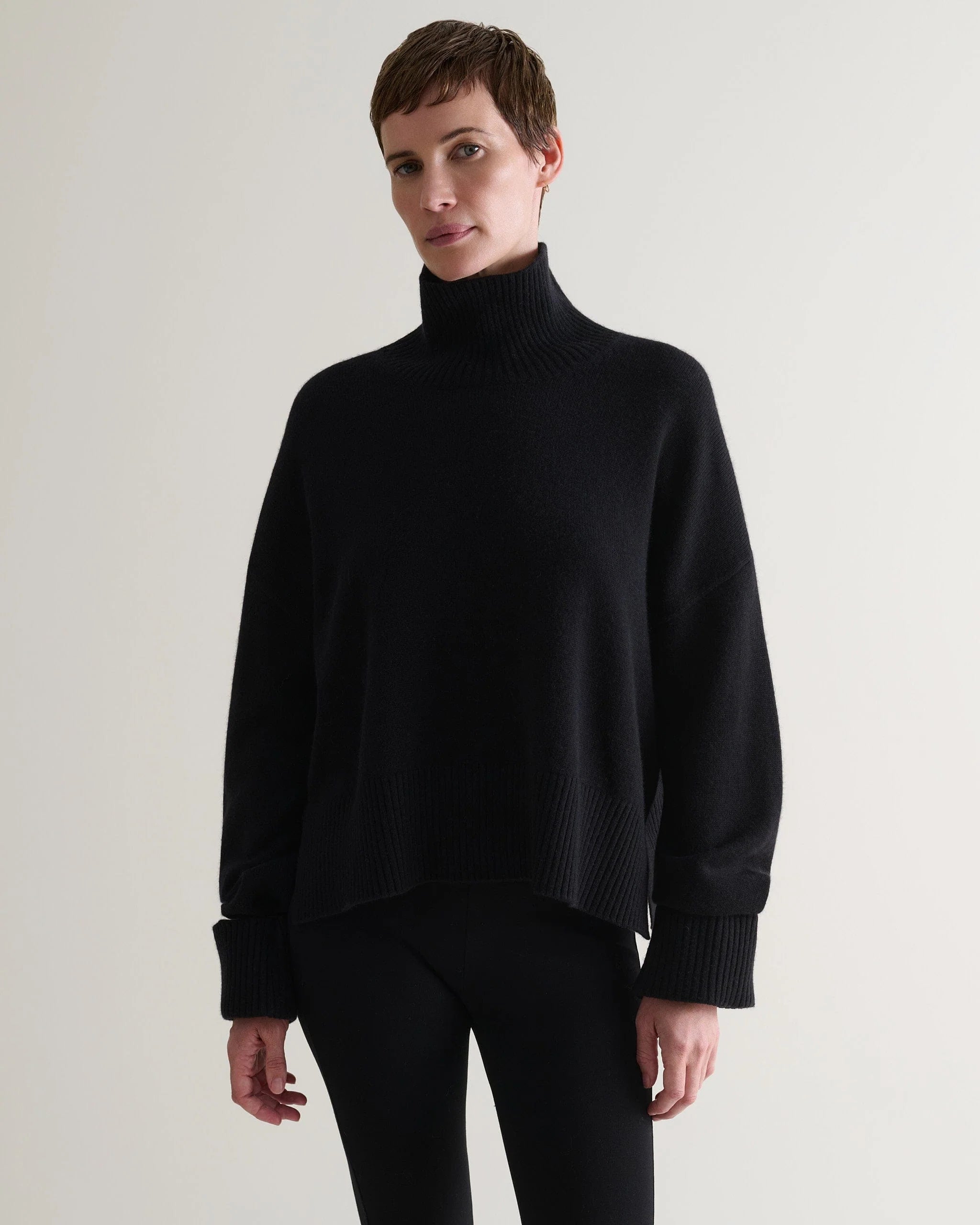 Women's Cashmere Merino High Neck Jumper