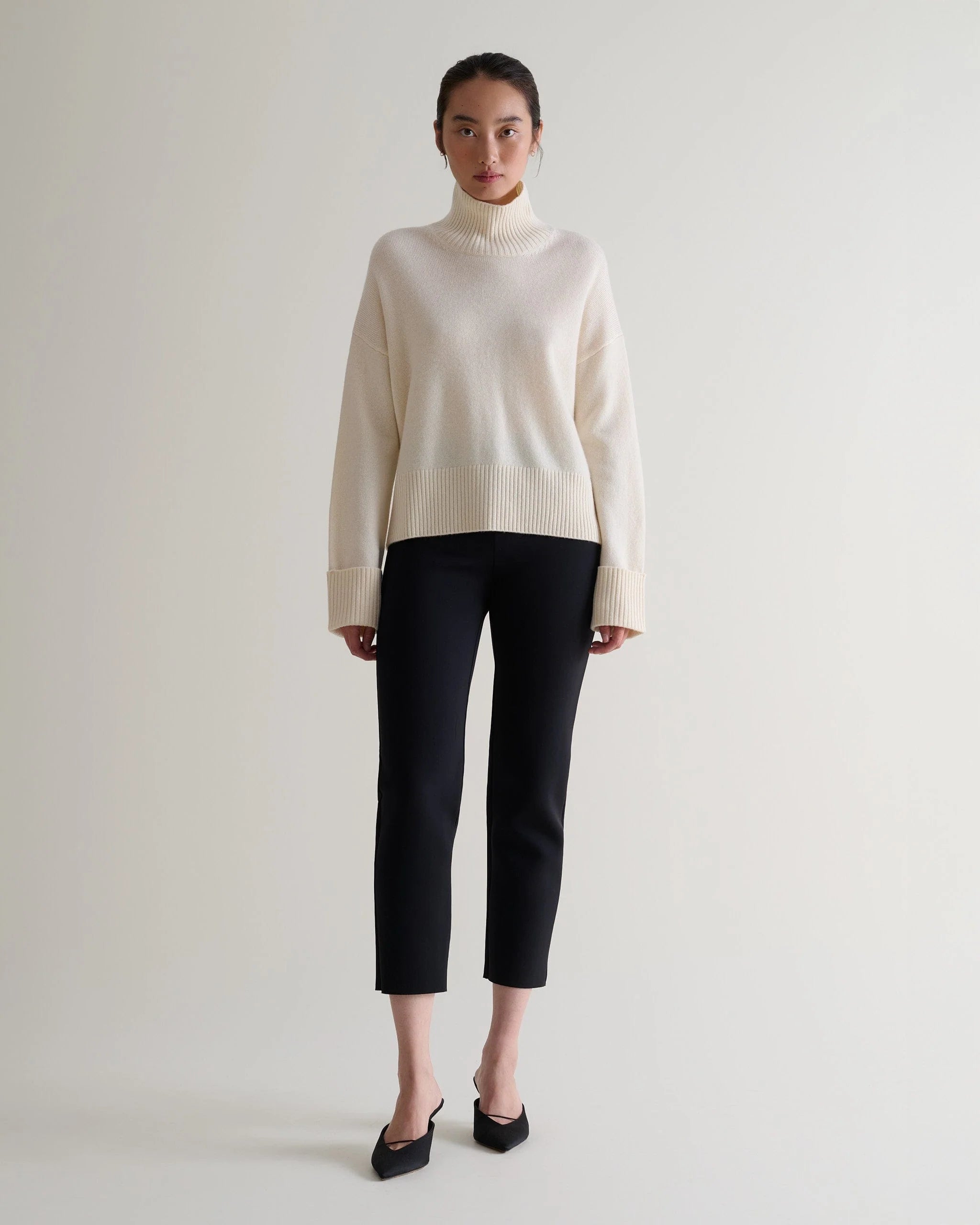 Women's Cashmere Merino High Neck Jumper