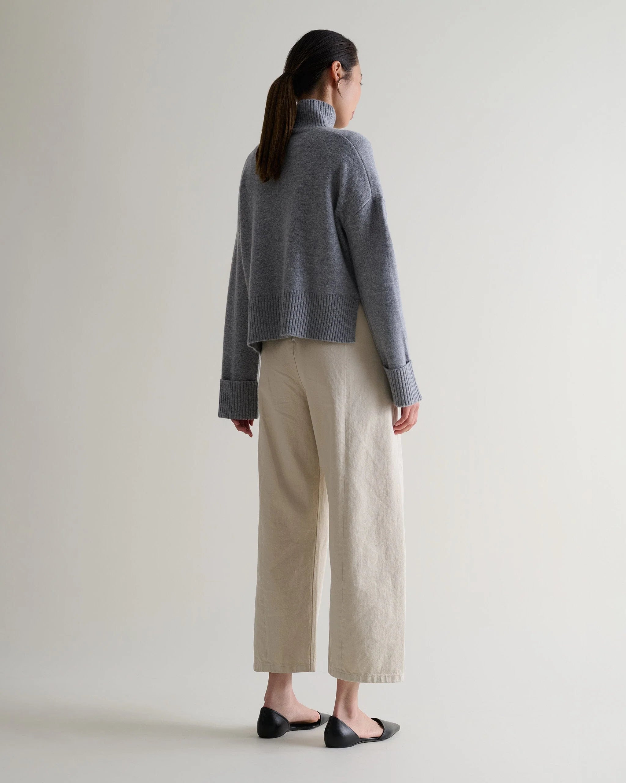 Women's Cashmere Merino High Neck Jumper