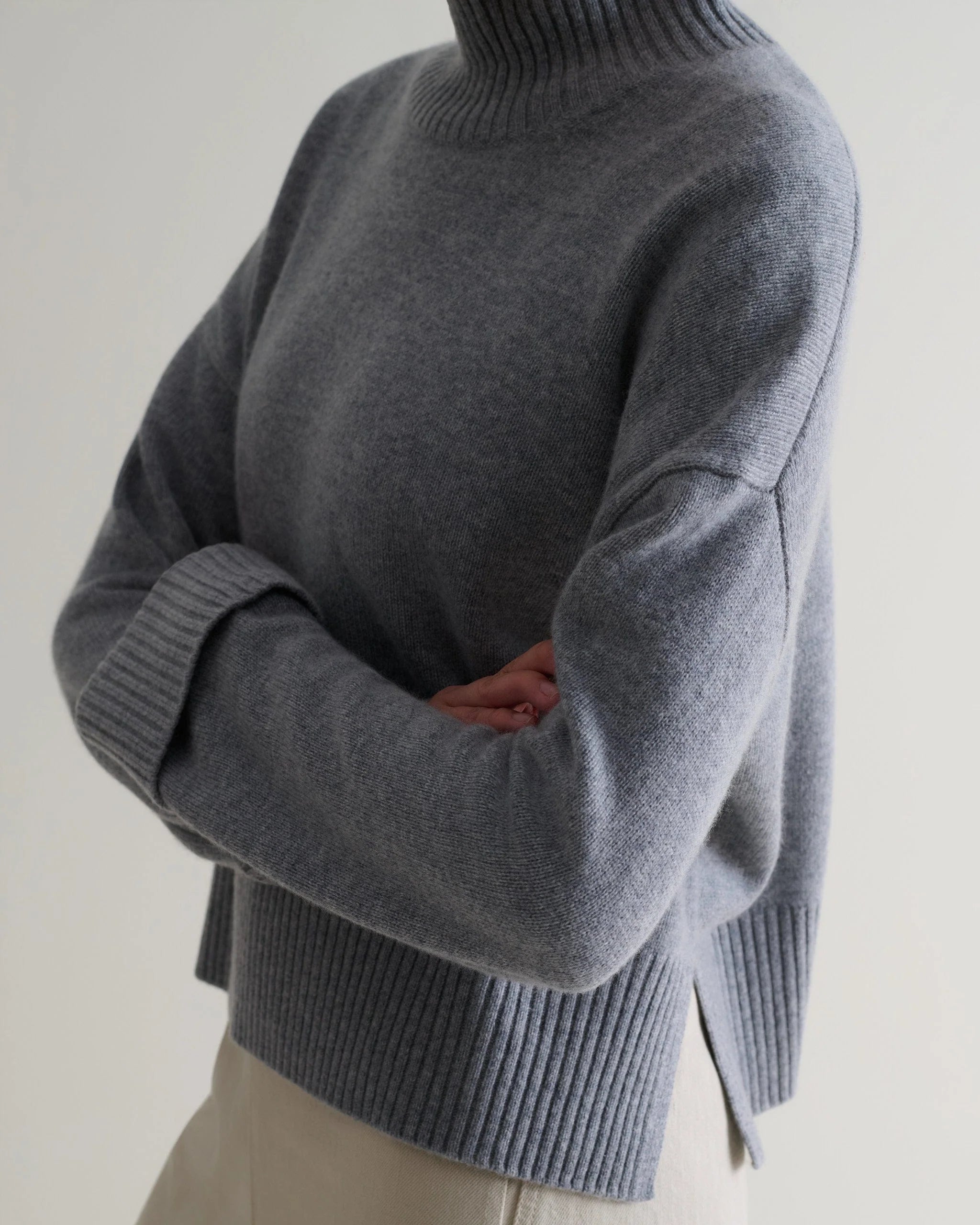 Women's Cashmere Merino High Neck Jumper
