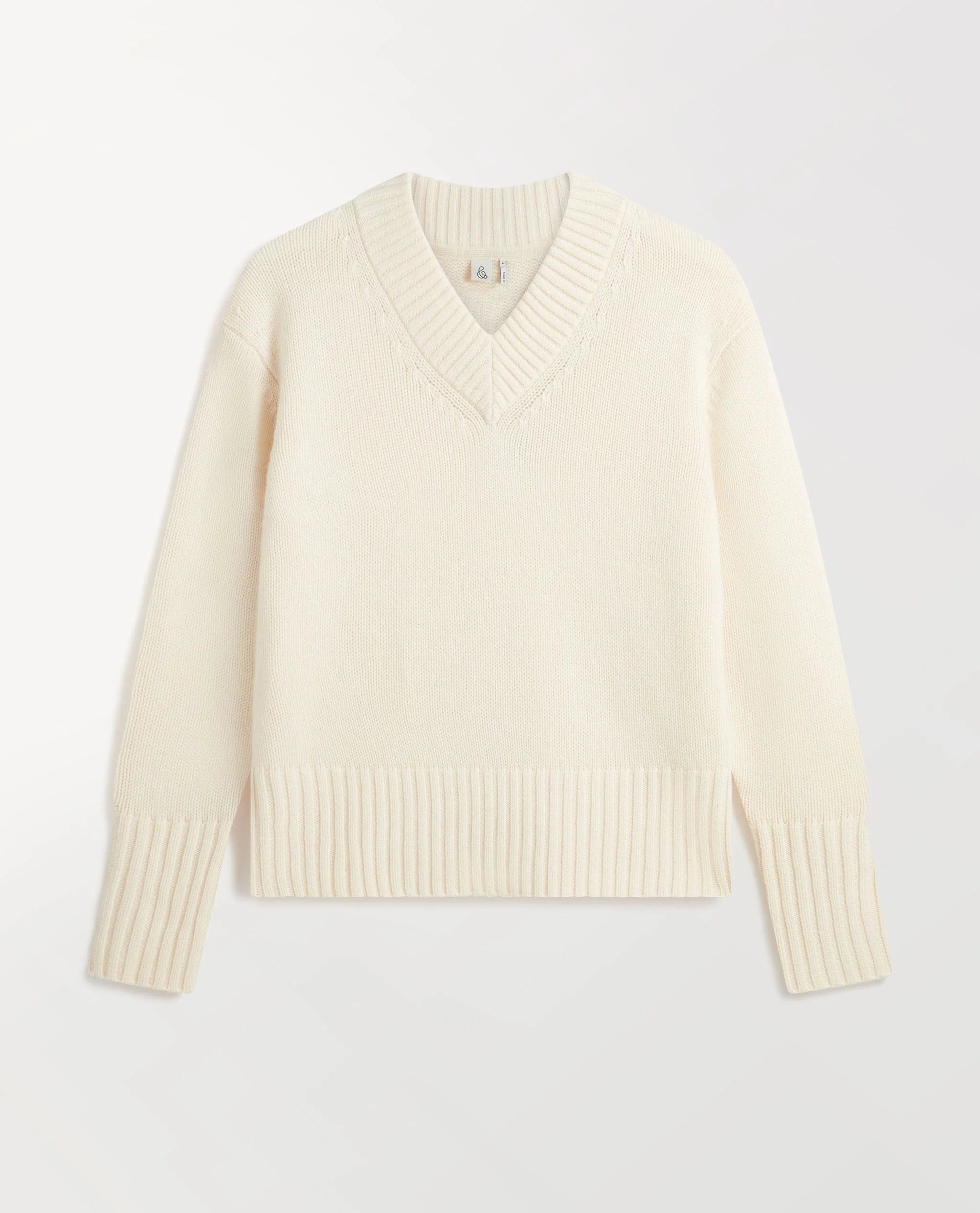Women's Cashmere Merino V Neck Jumper