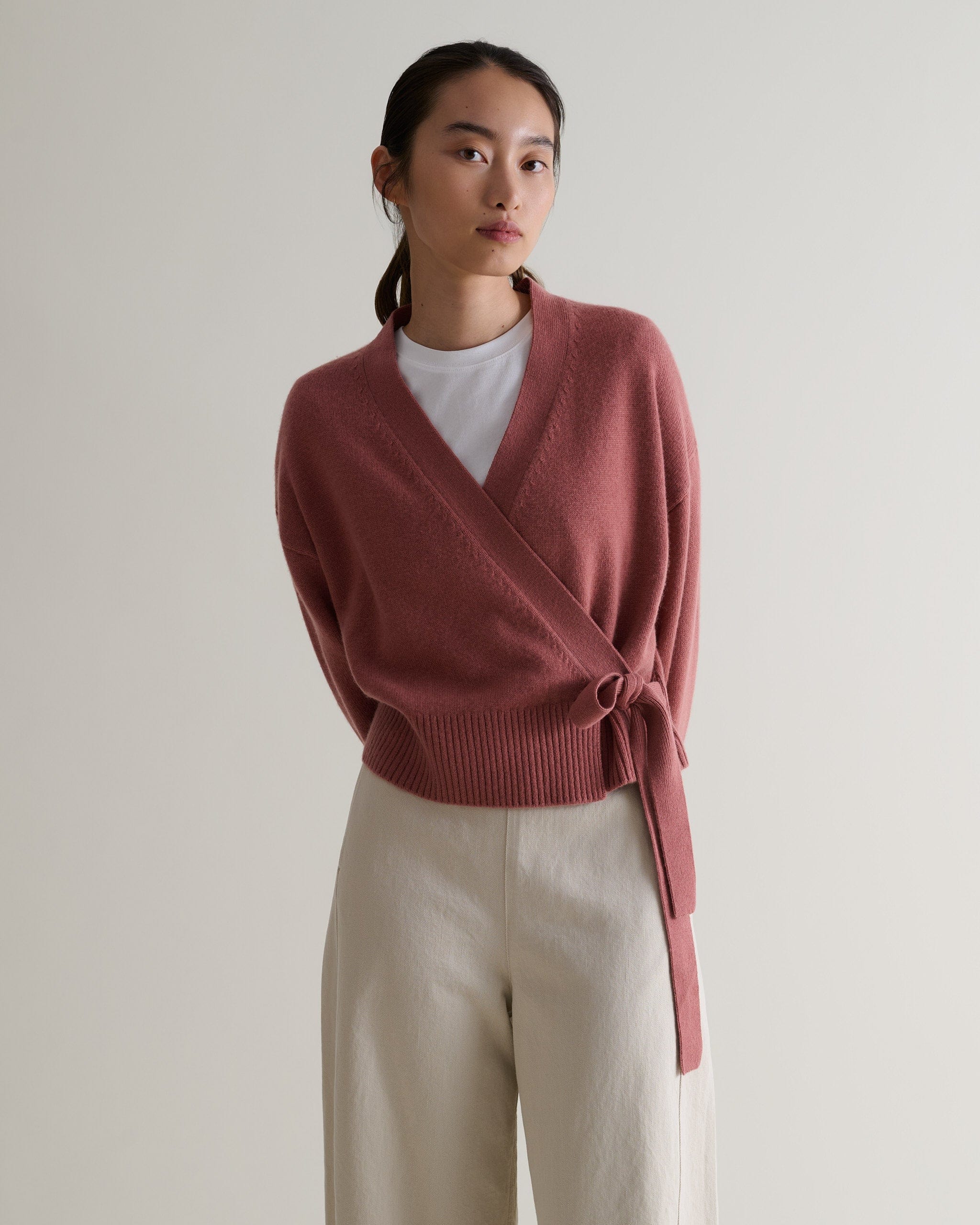 Women's Cashmere Merino Wrap Jumper