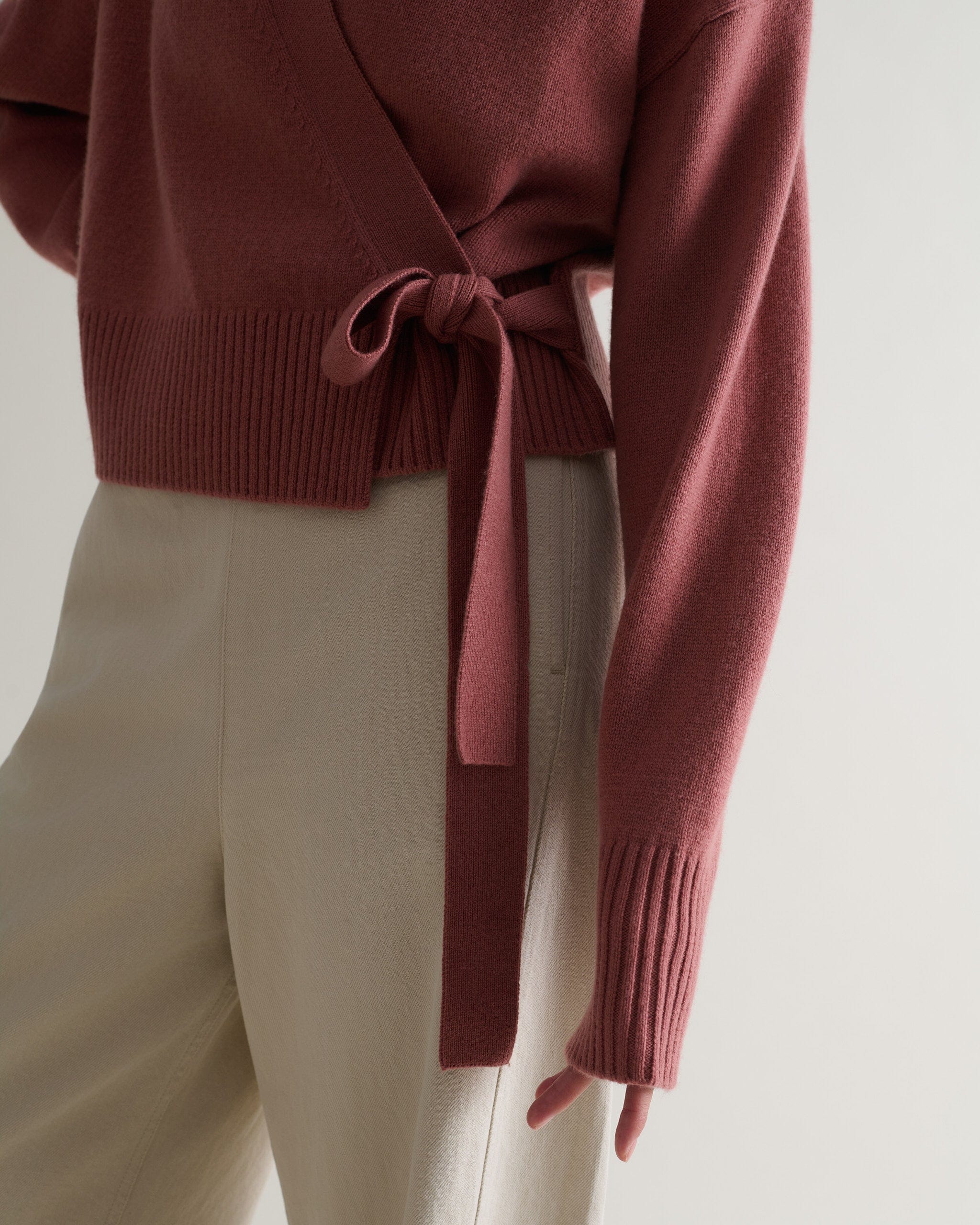 Women's Cashmere Merino Wrap Jumper