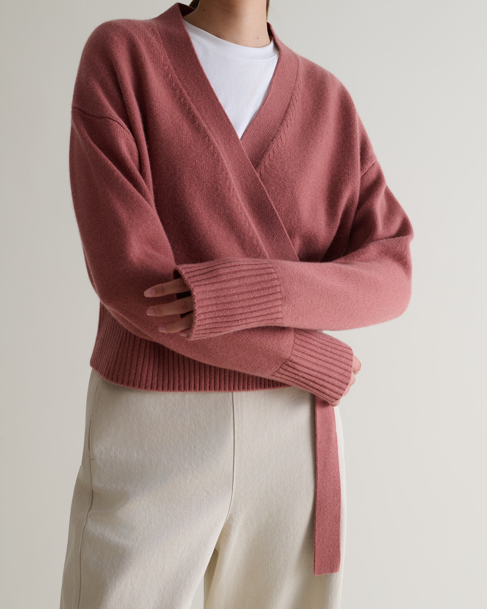 Women's Cashmere Merino Wrap Jumper