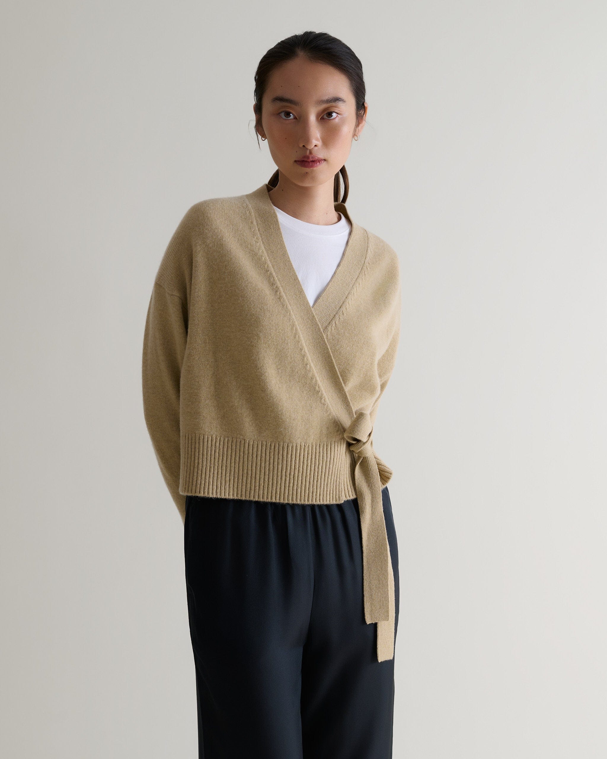 Women's Cashmere Merino Wrap Jumper