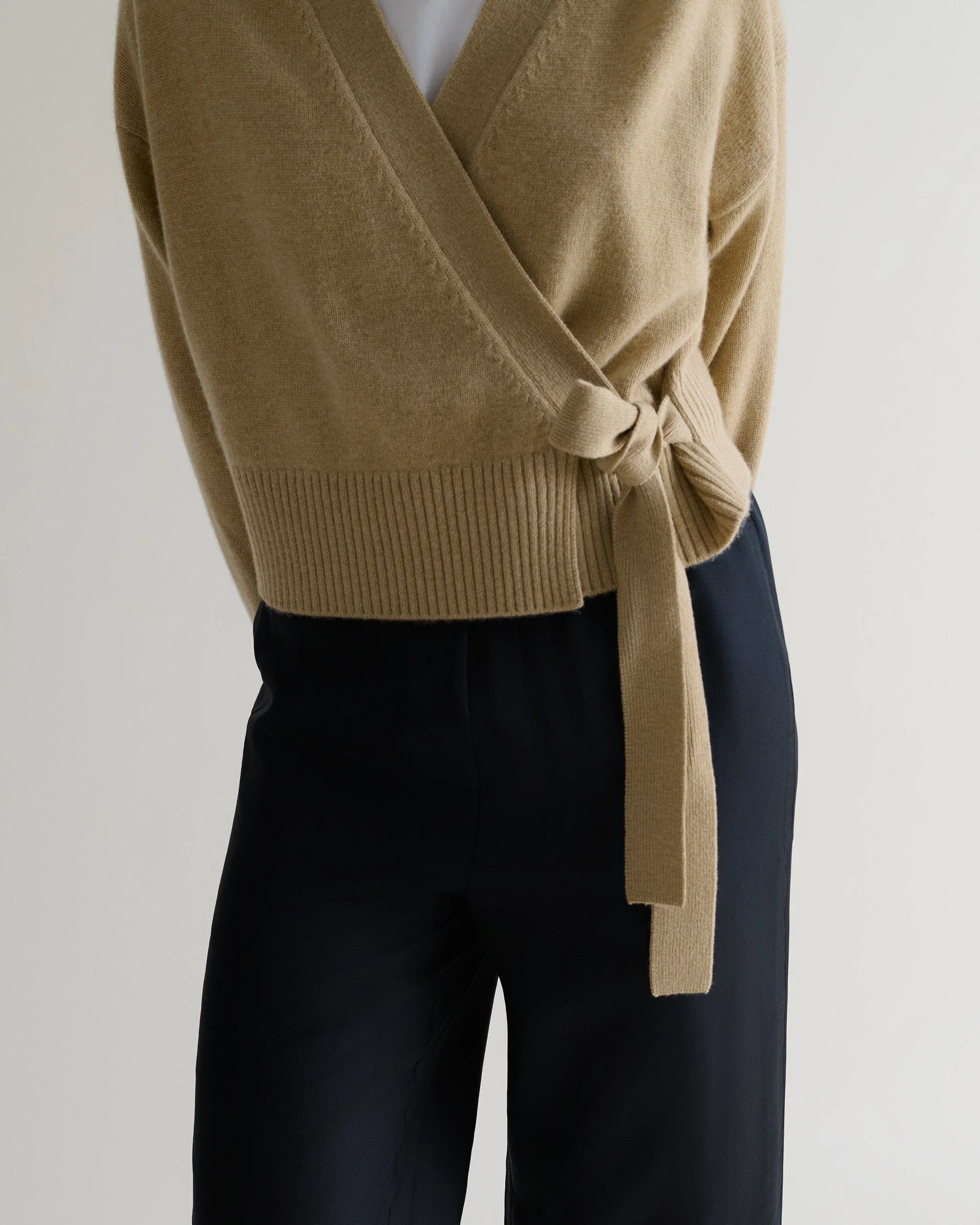 Women's Cashmere Merino Wrap Jumper