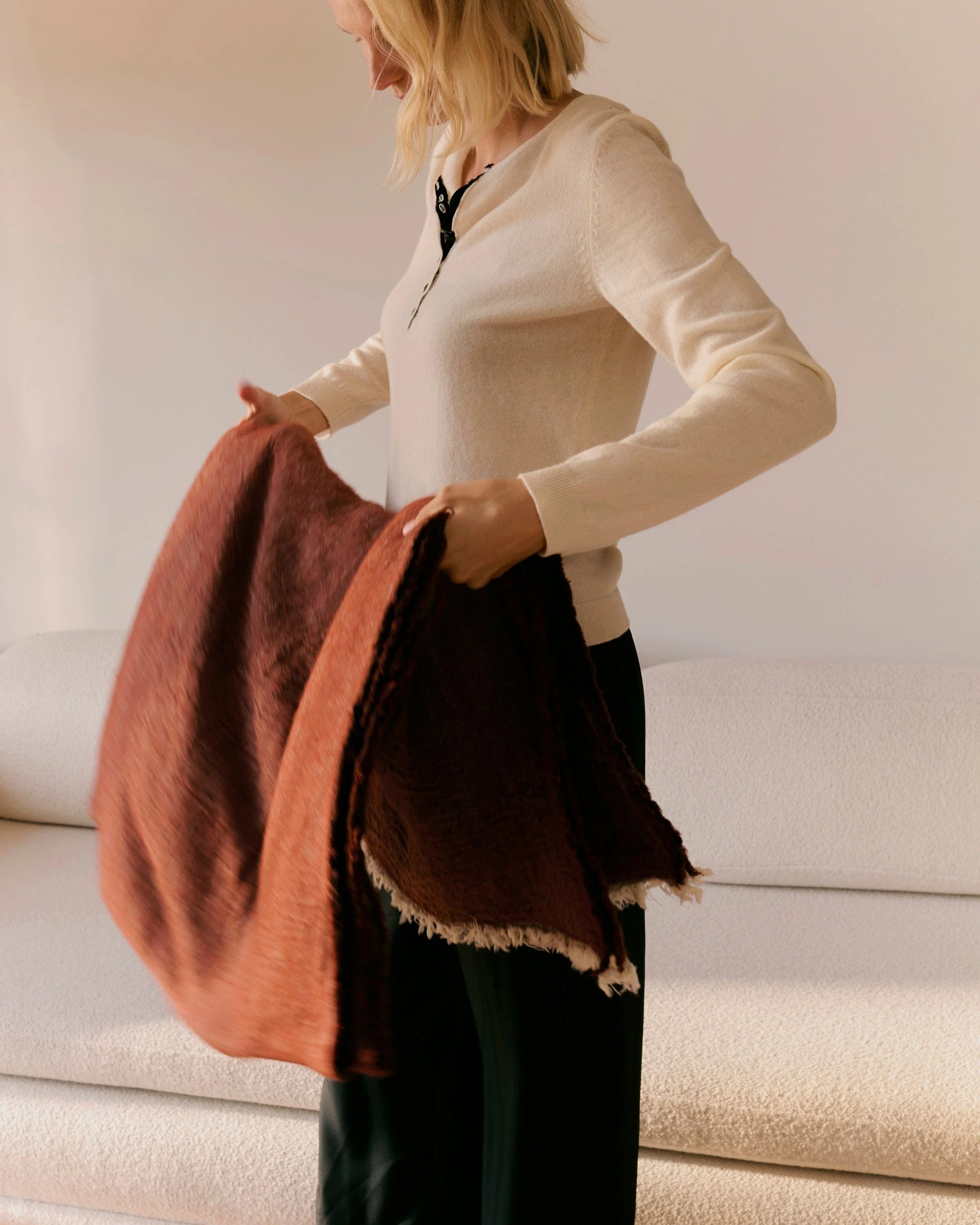 Merino Wool Throw Blanket