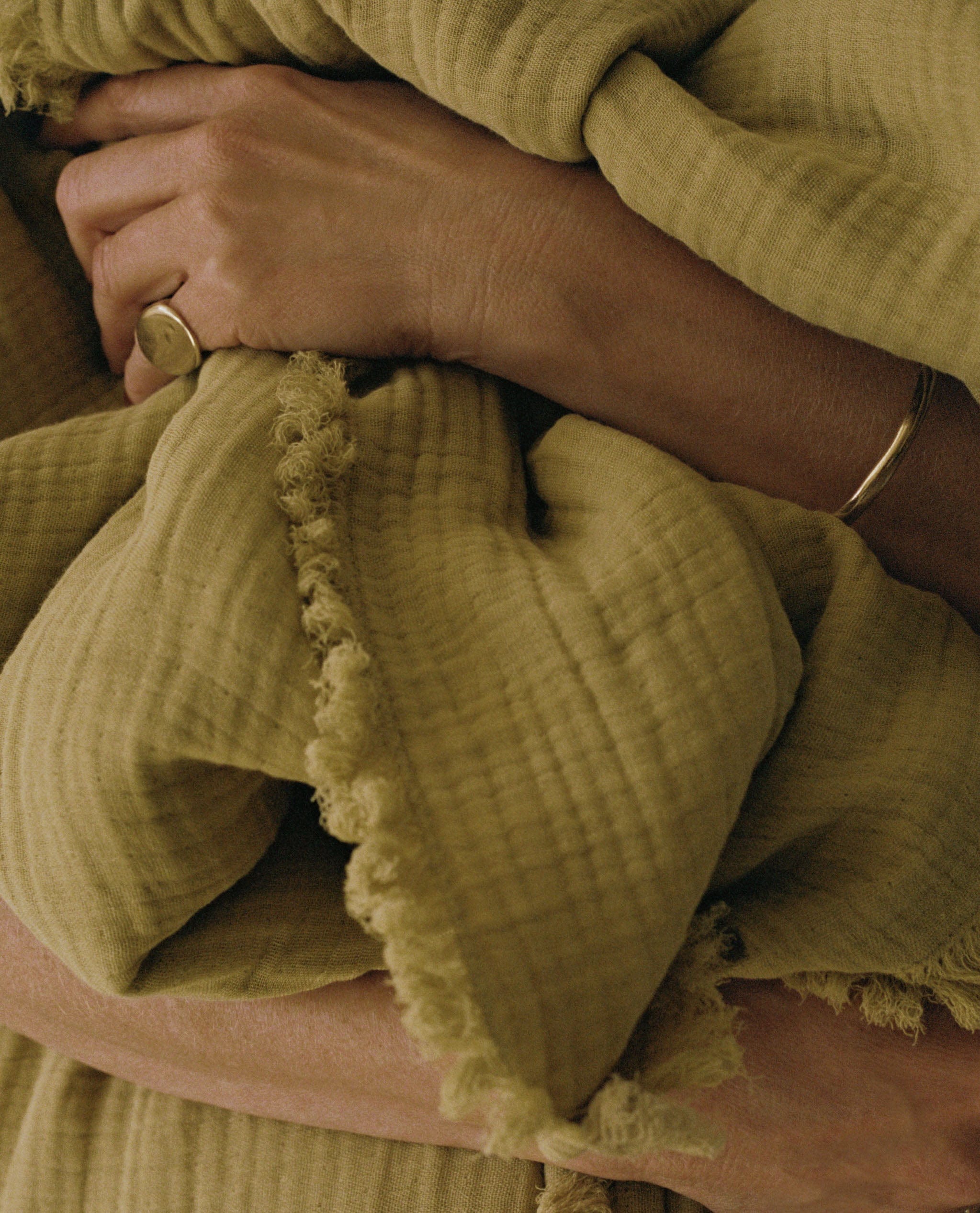 House of Grey Organic Cotton Muslin Throw