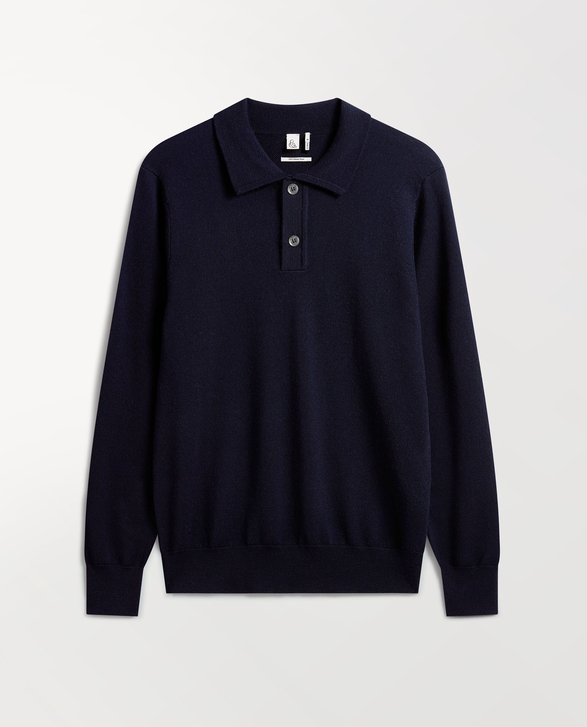 Men's Merino Knitted Polo Jumper