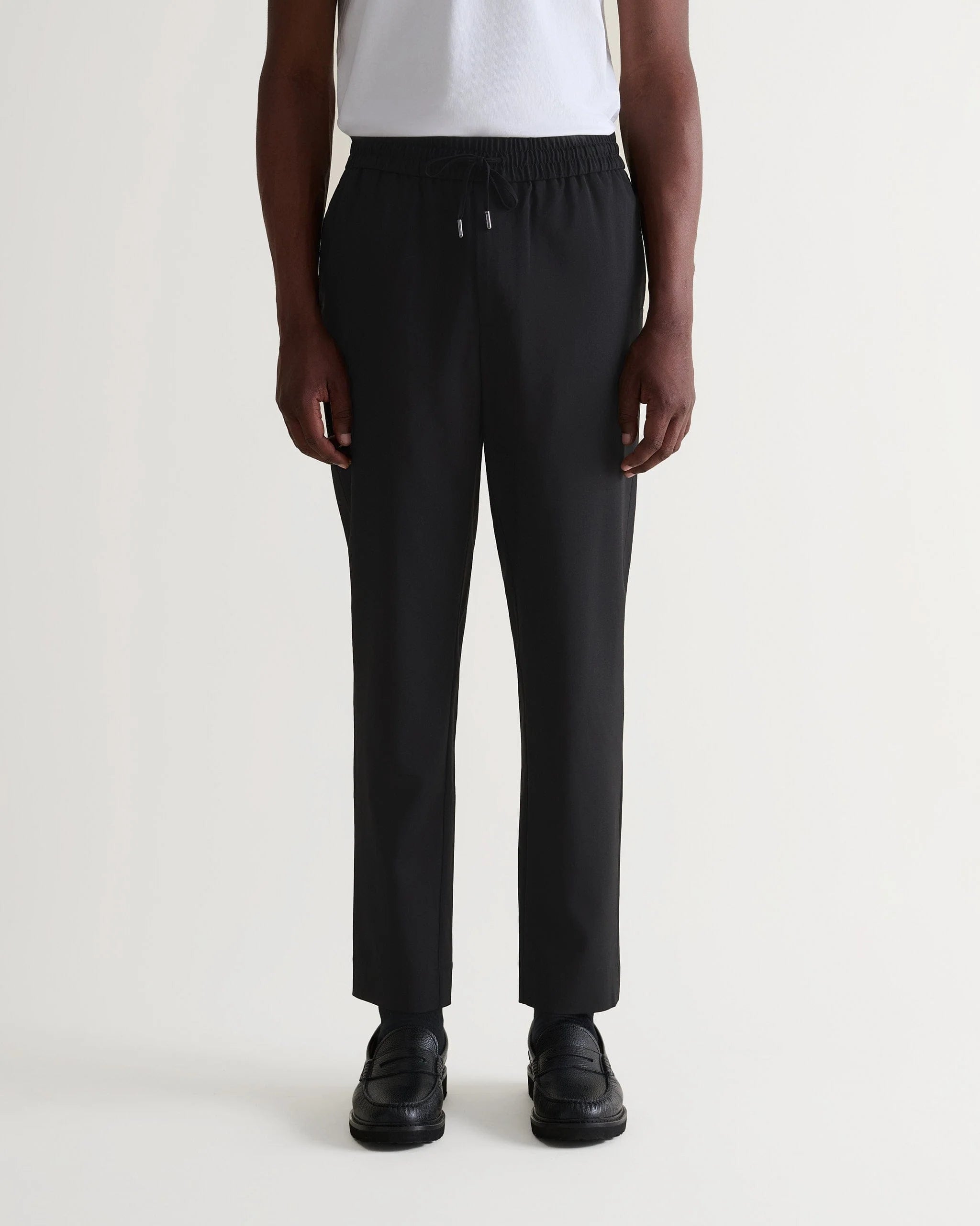 Men's Tropical Wool Drawstring Trousers