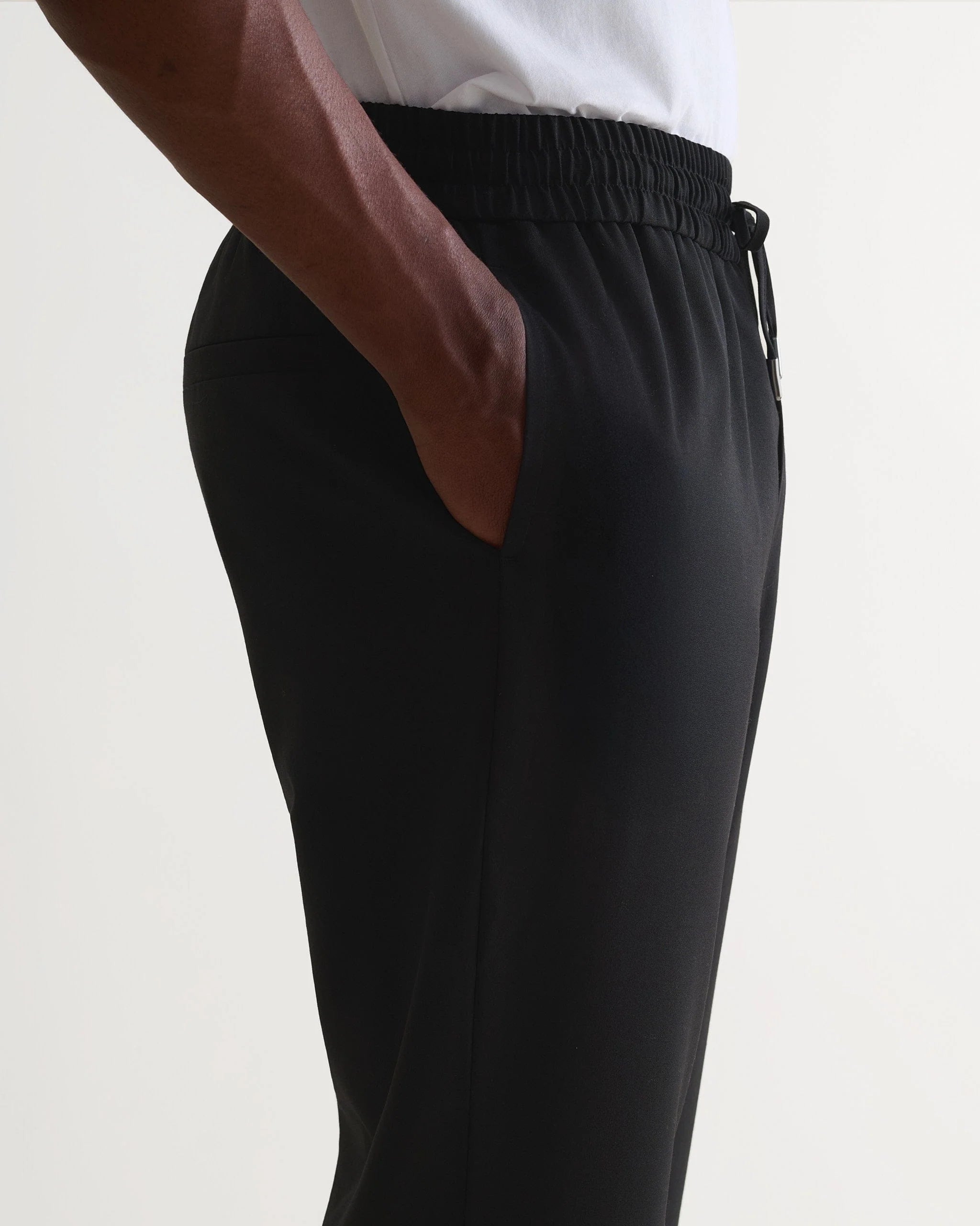 Men's Tropical Wool Drawstring Trousers