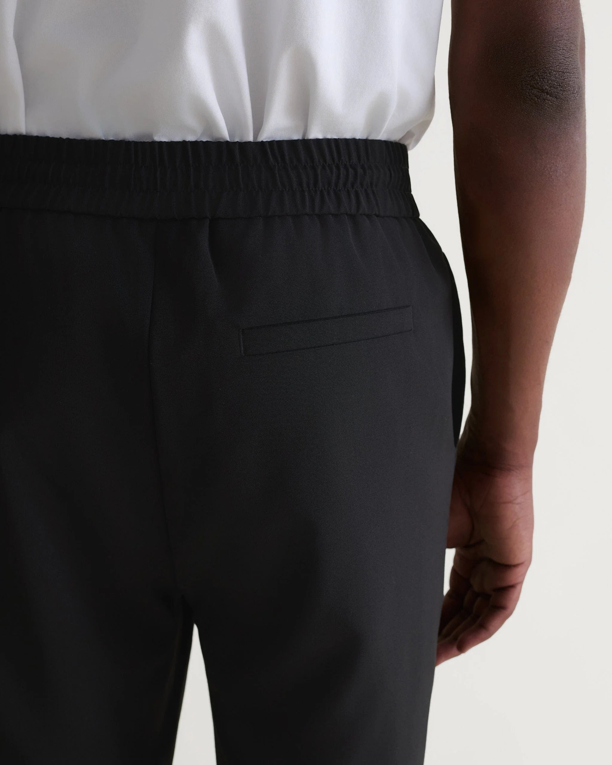 Men's Tropical Wool Drawstring Trousers