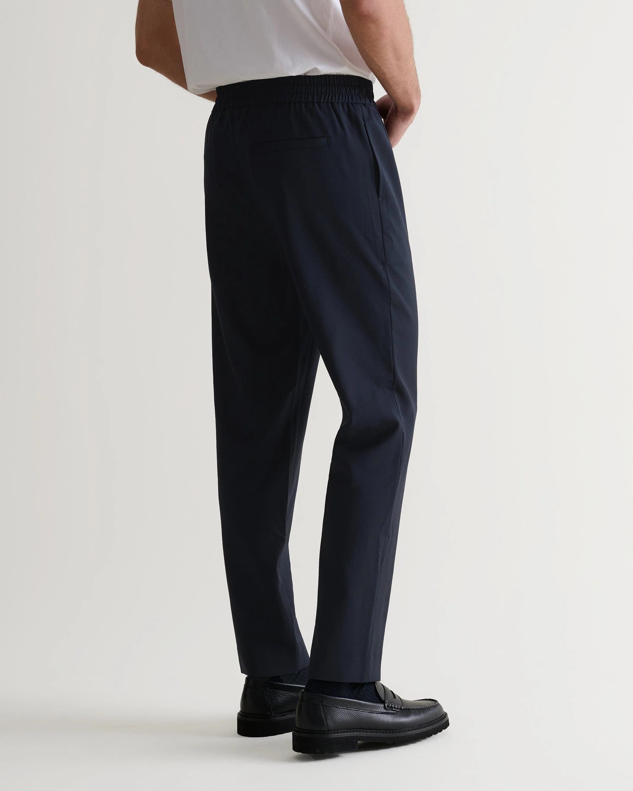 Men's Tropical Wool Drawstring Trousers