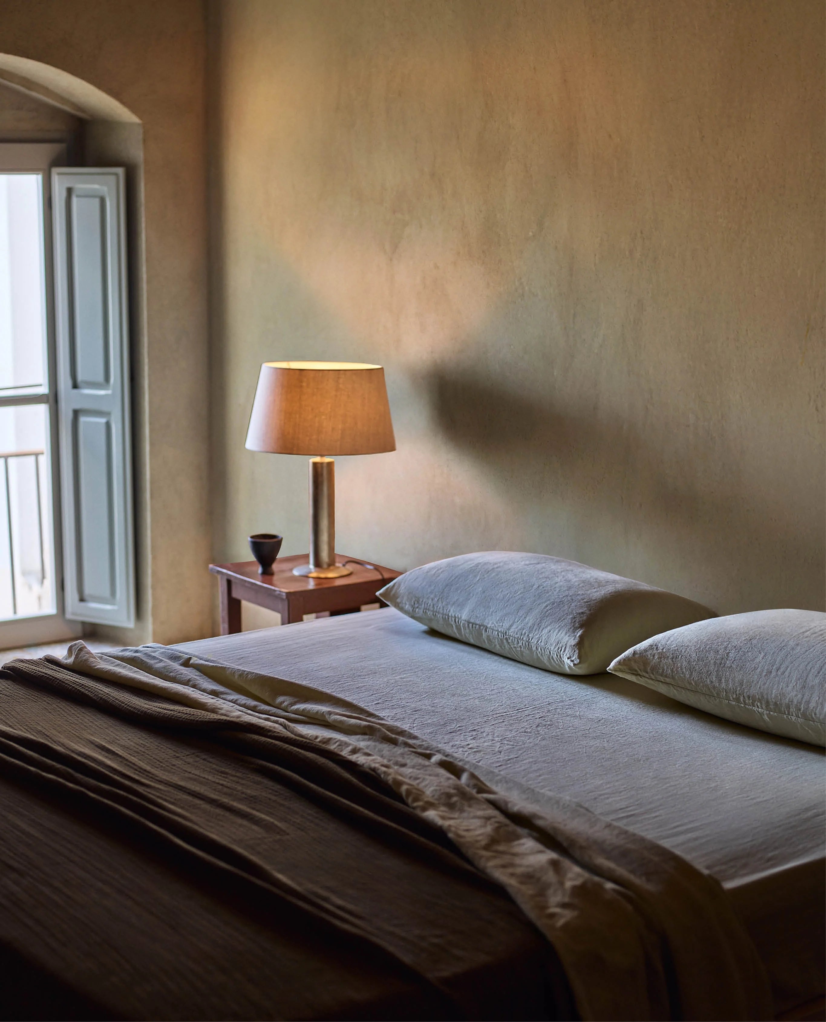 Washed European Linen Fitted Sheet