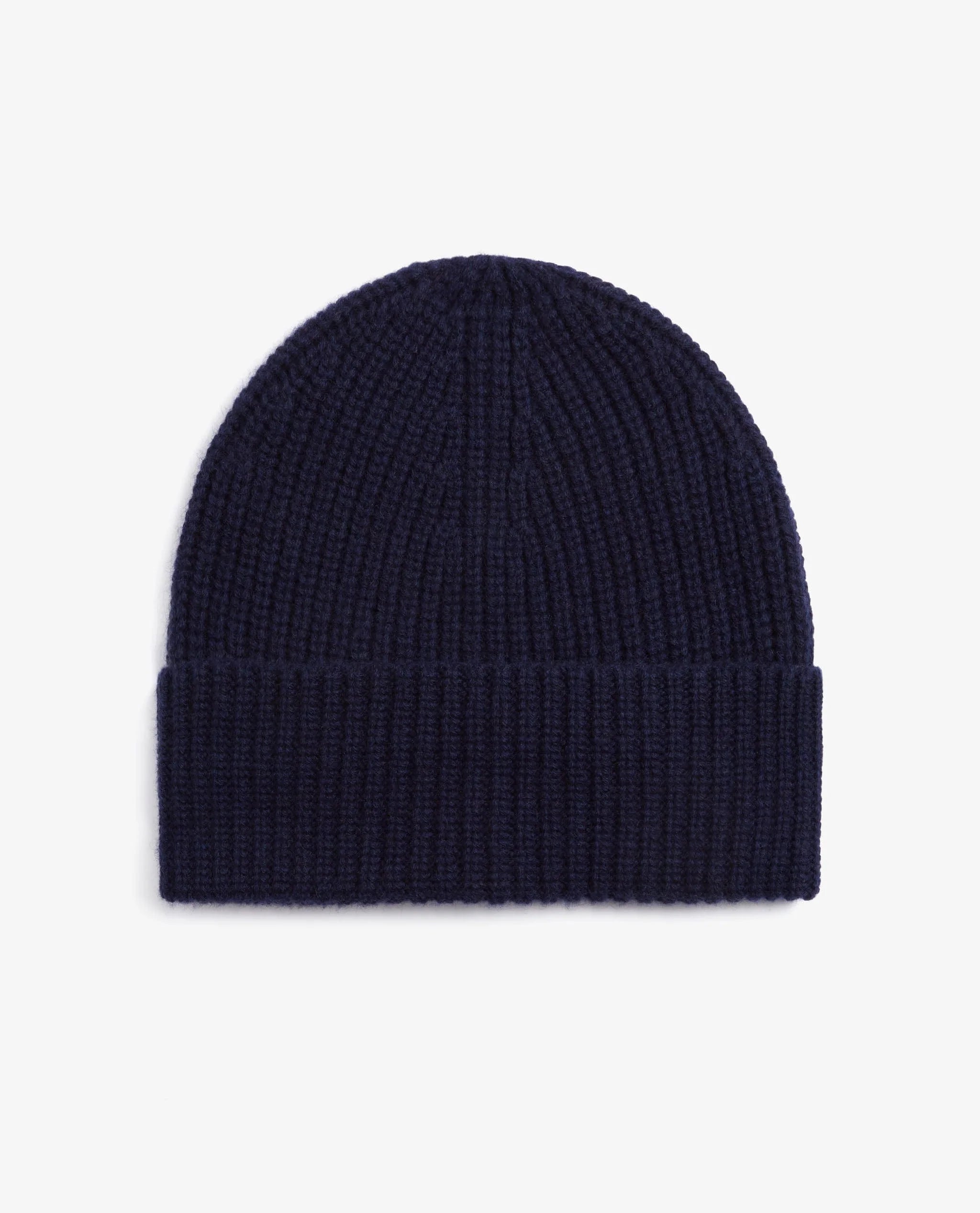 Men's Cashmere Merino Ribbed Knit Beanie