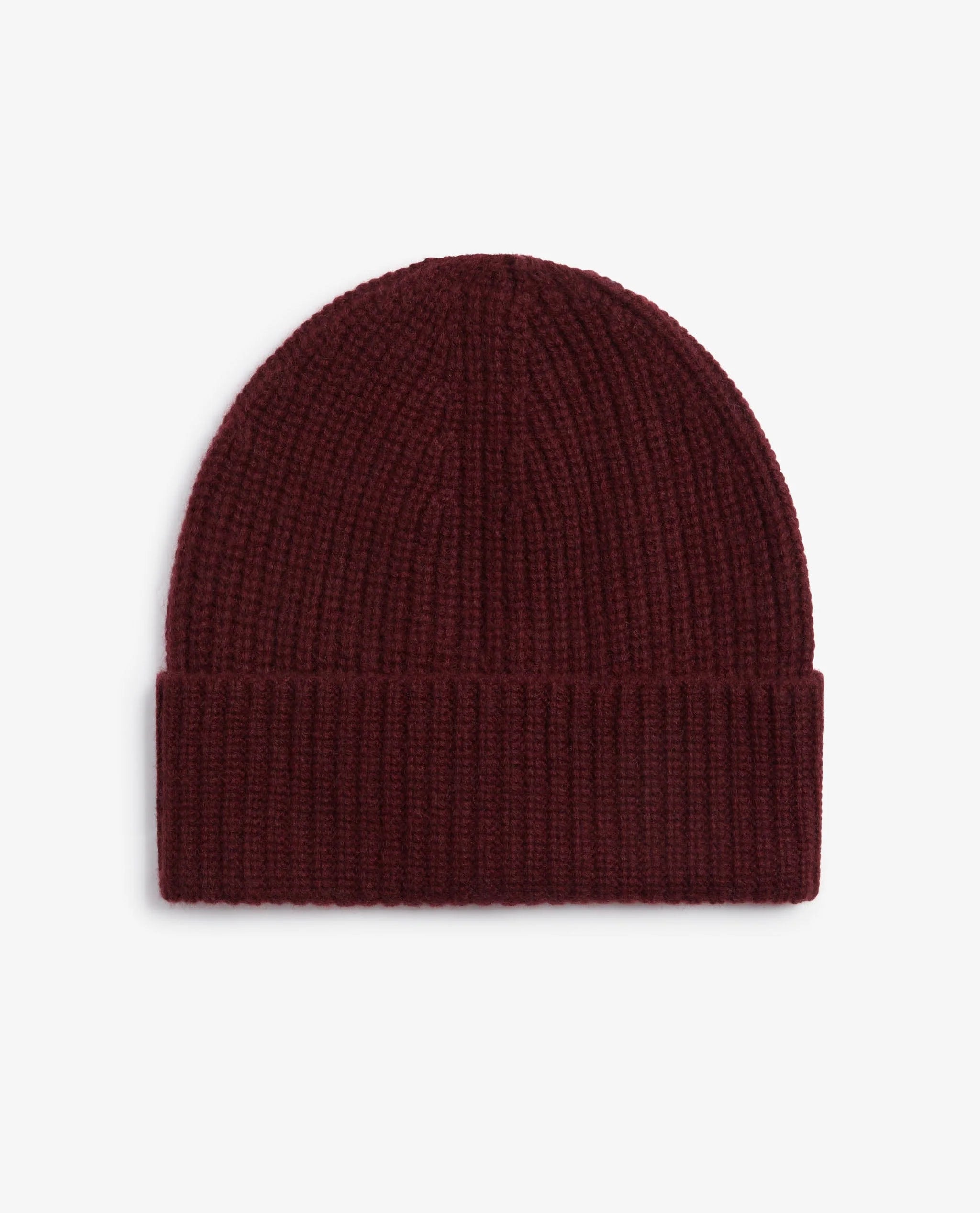 Men's Cashmere Merino Ribbed Knit Beanie