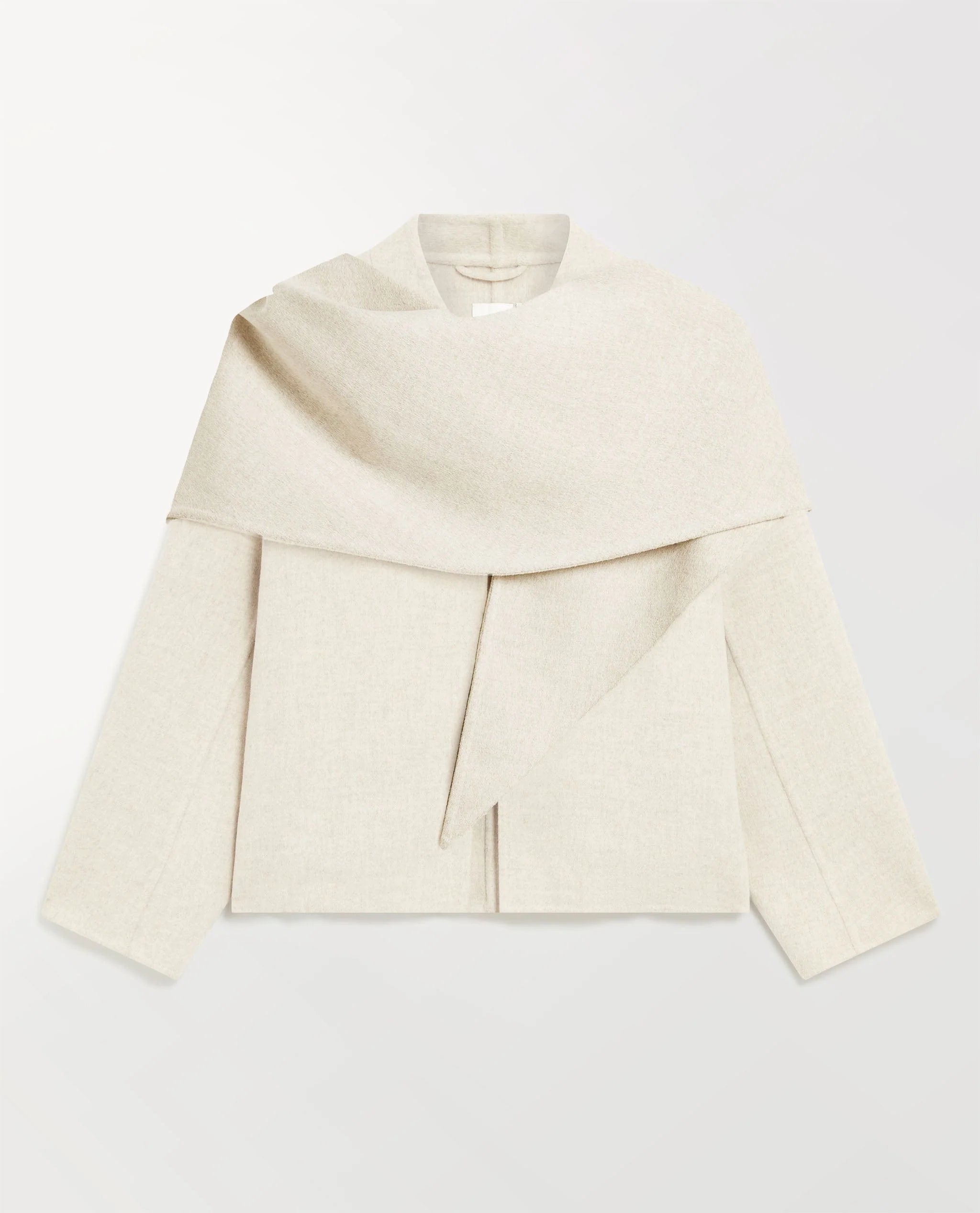 Women's Cashmere Wool Double Faced Scarf Jacket