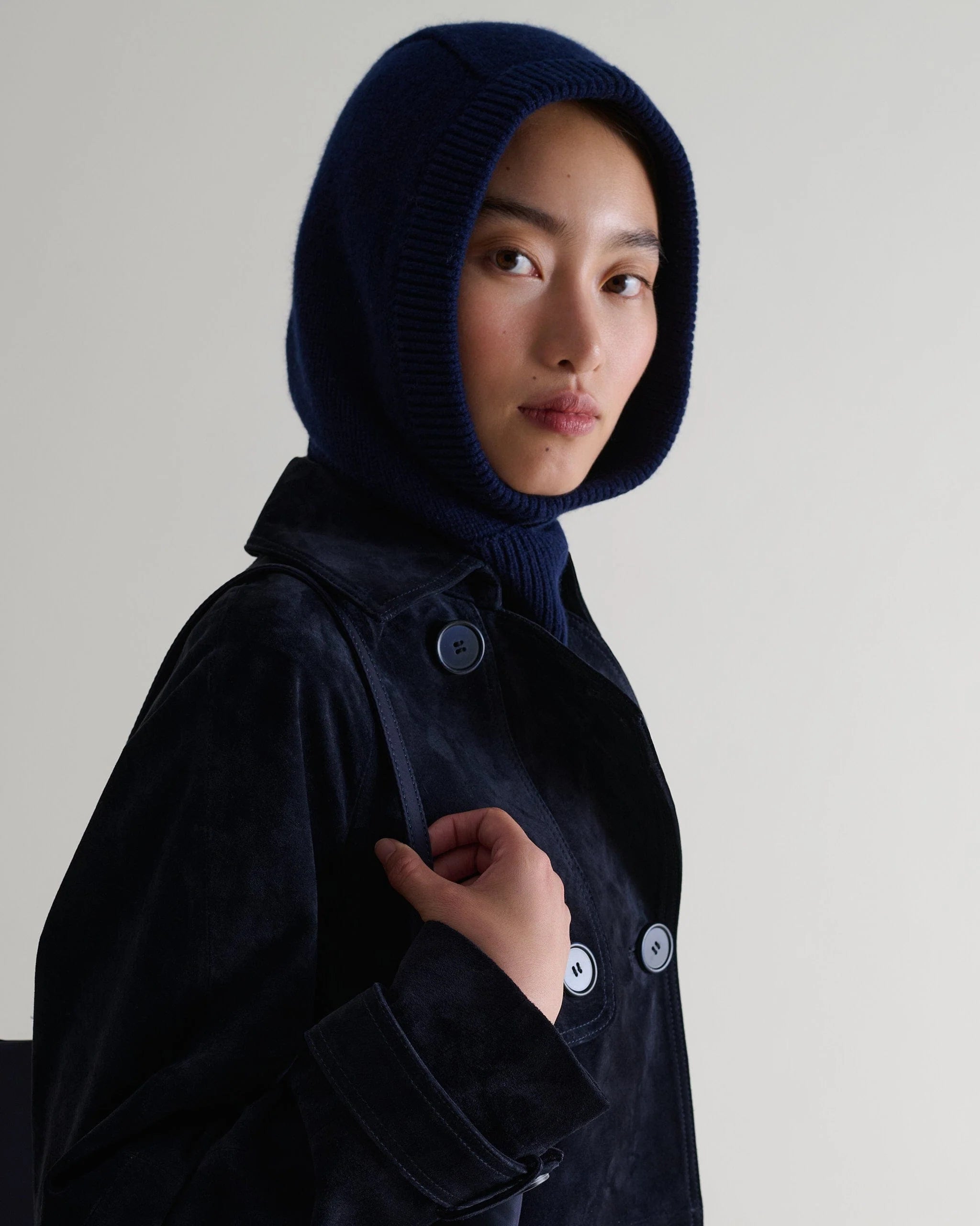 Women's Cashmere Merino Knitted Hood