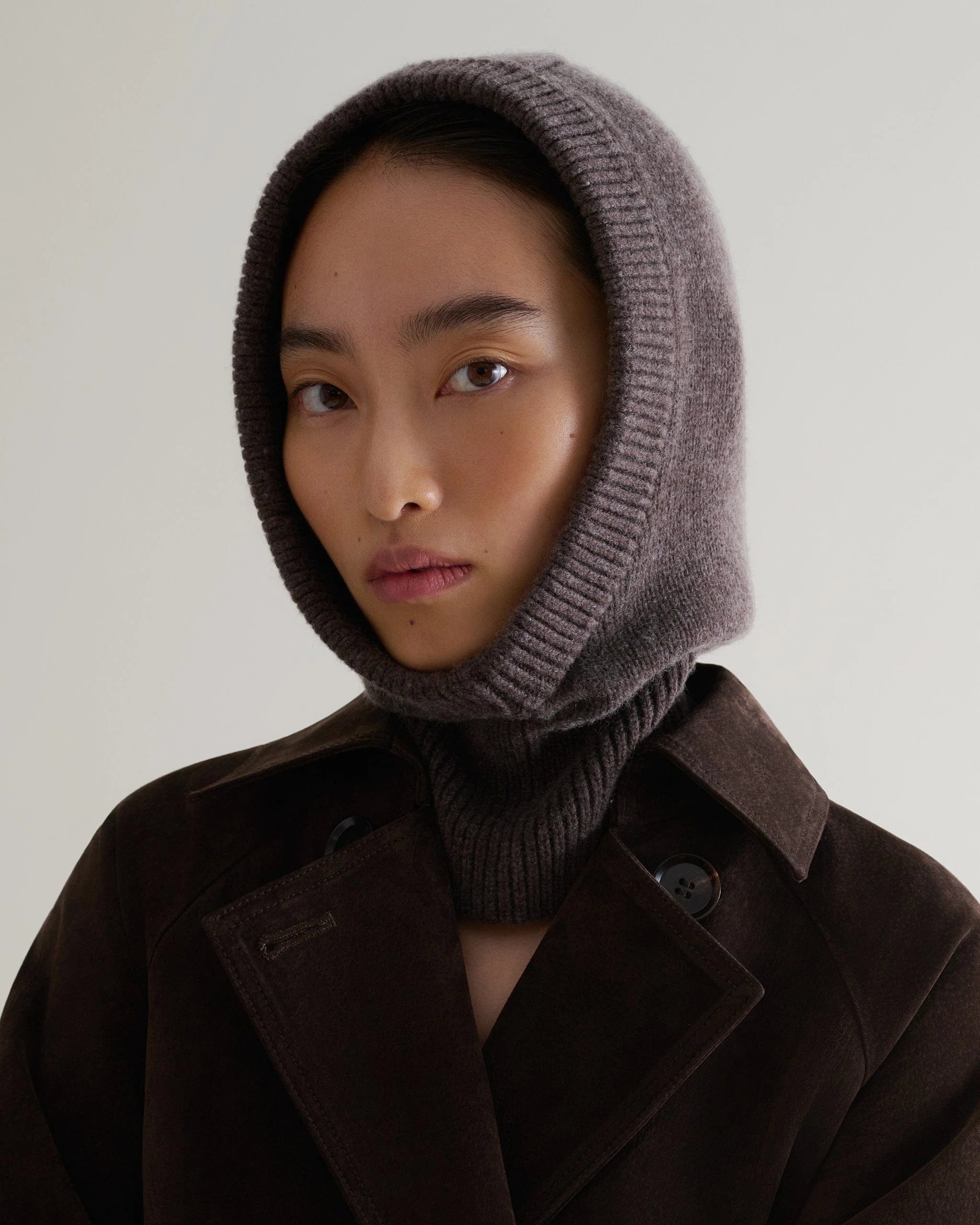 Women's Cashmere Merino Knitted Hood