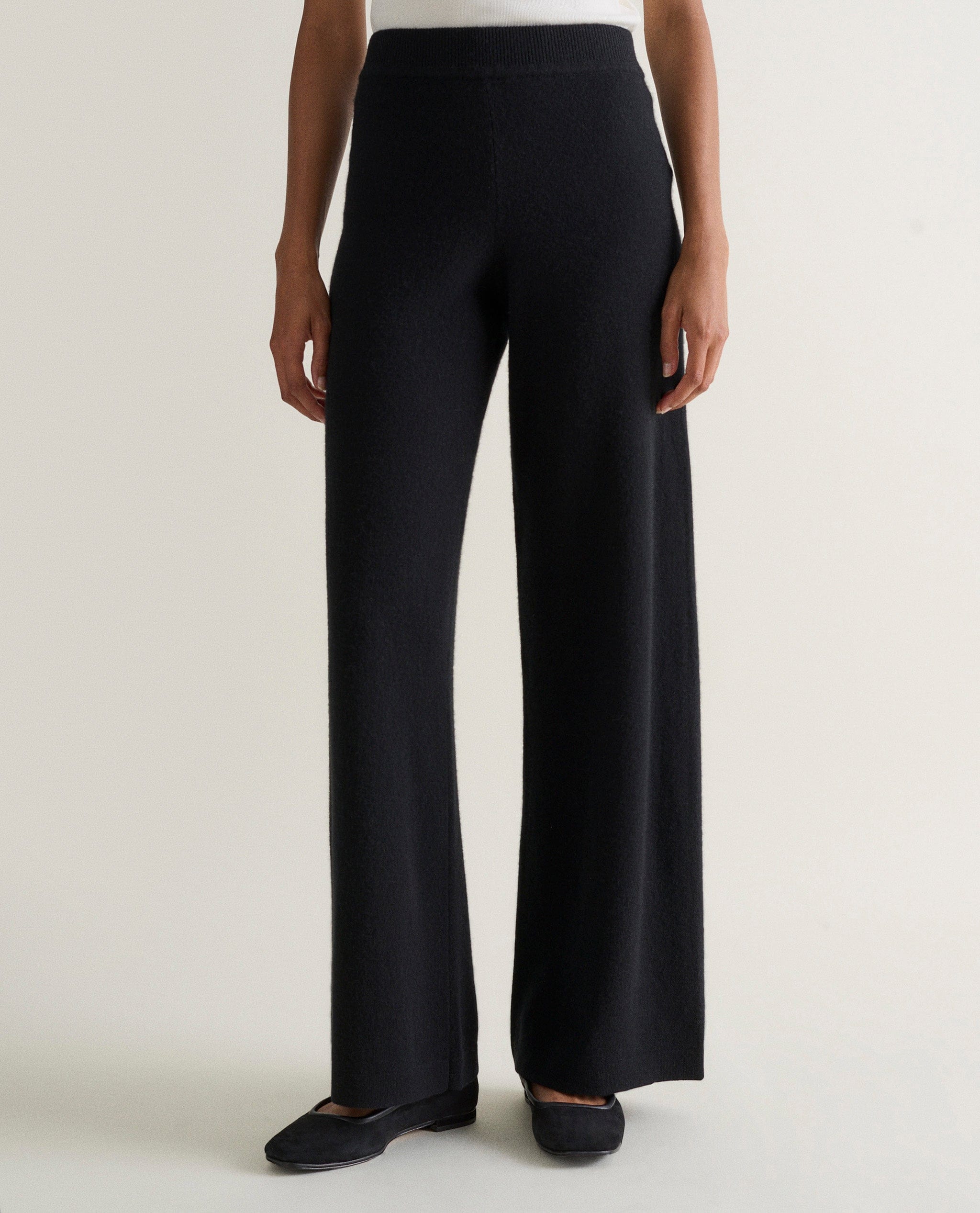 Women's Finest Cashmere Wide-Leg Trousers
