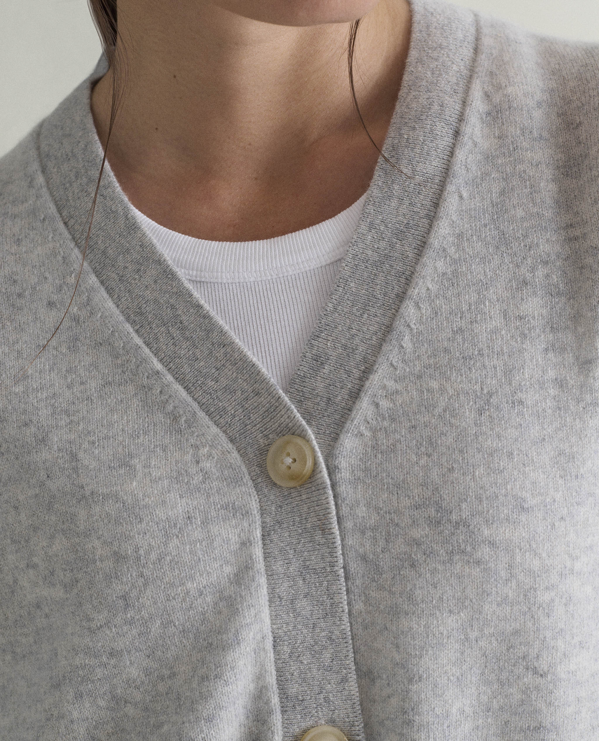 Women's Finest Cashmere Knitted V Neck Cardigan