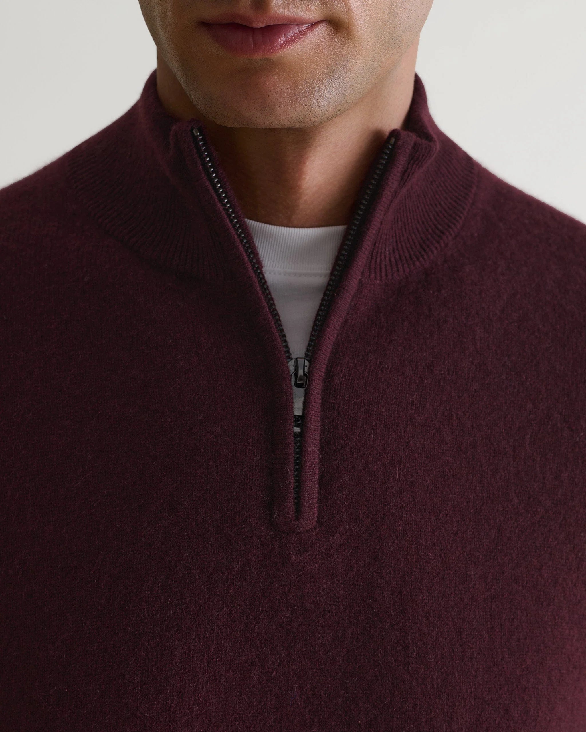 Men's Finest Cashmere 1/4 Zip Jumper