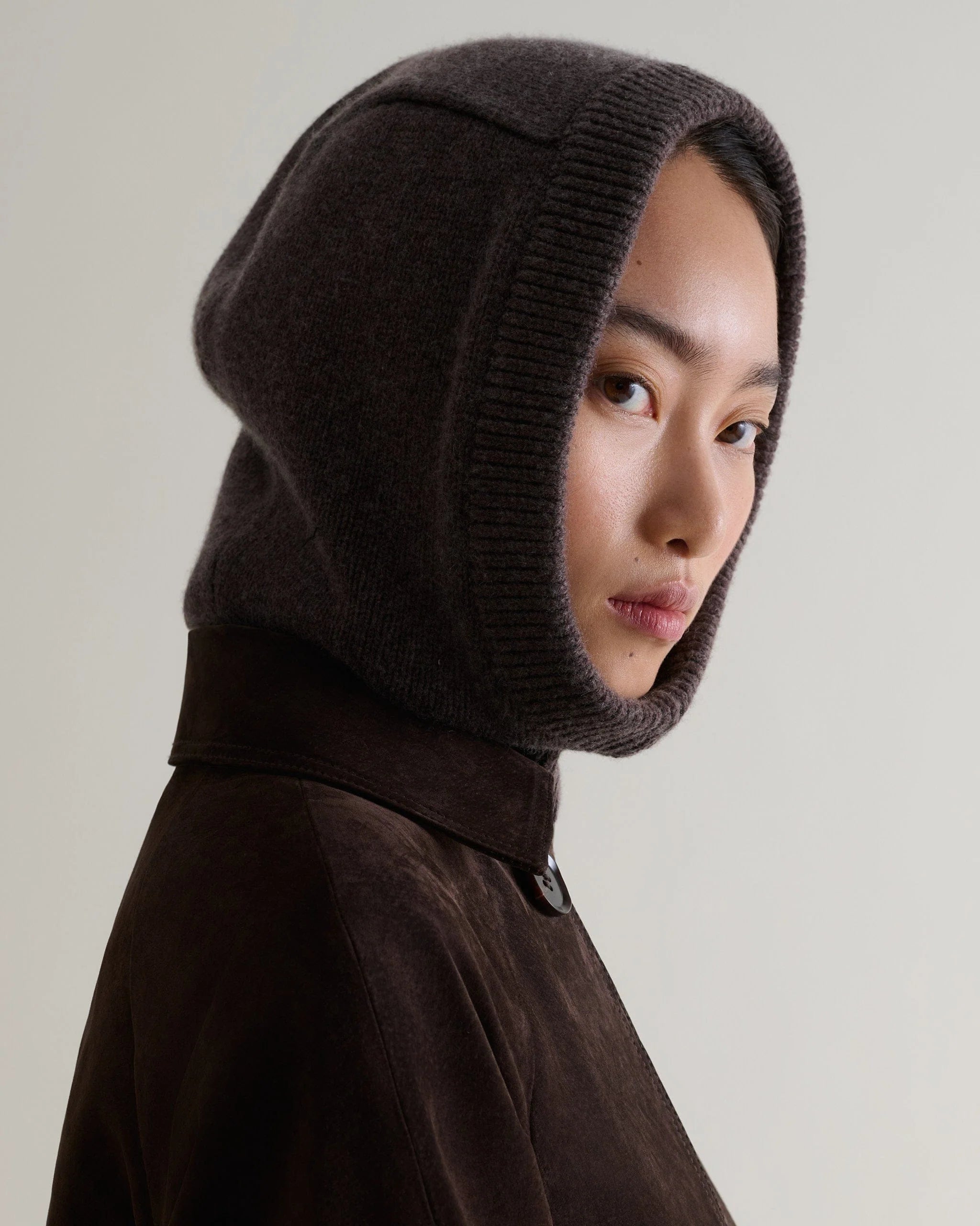 Women's Cashmere Merino Knitted Hood